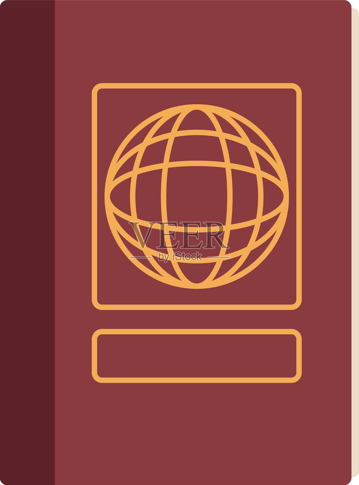 护照旅行证件插画图片素材