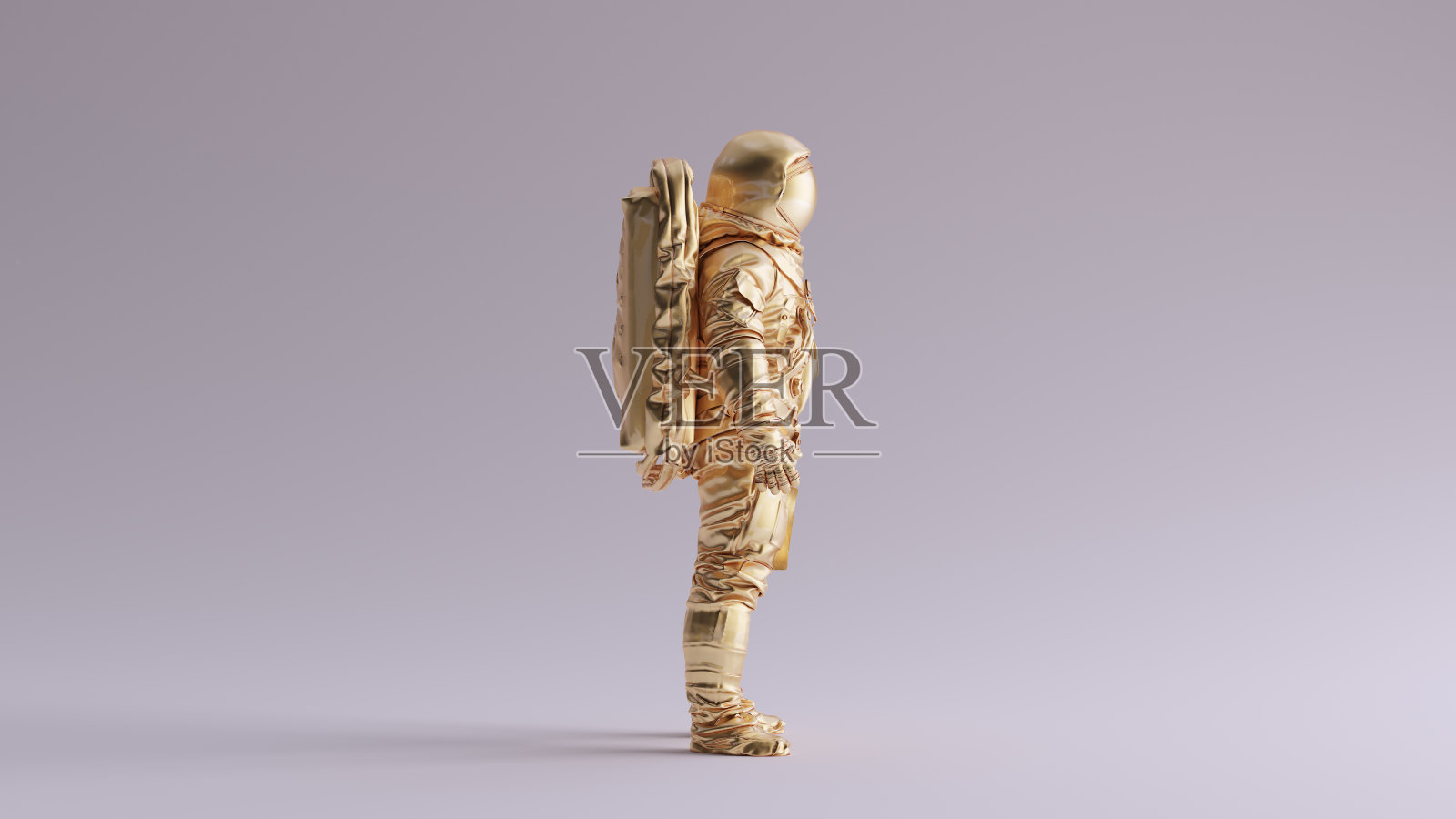 黄金宇航员宇航员宇航员传统风格照片摄影图片