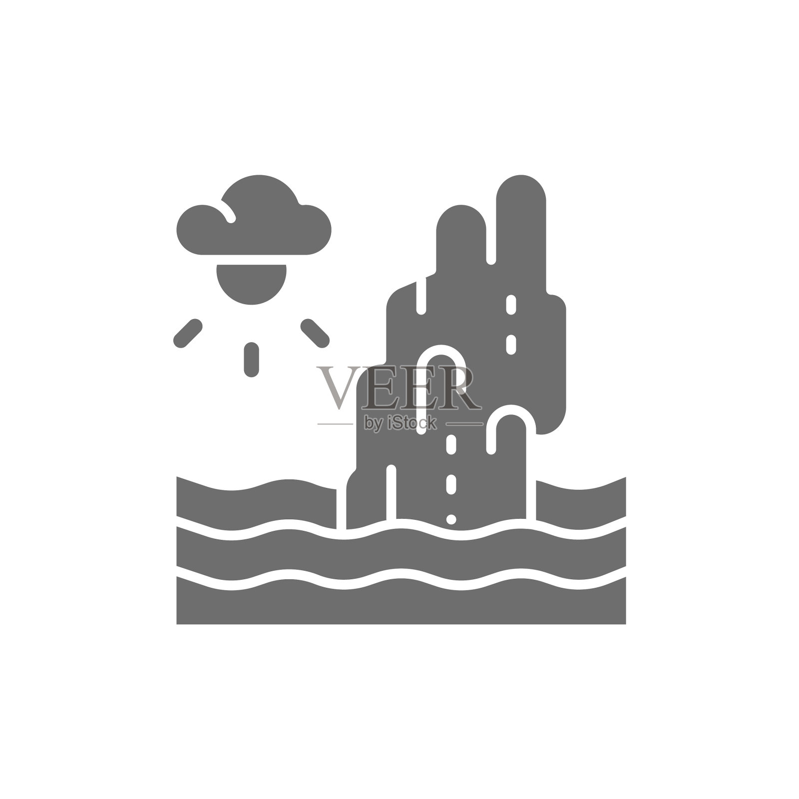 塔普岩石詹姆斯邦德岛泰国灰色图标素材