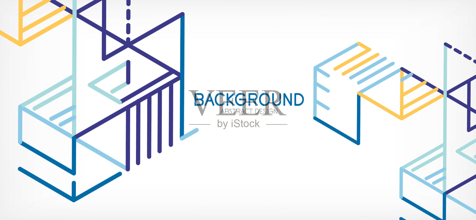 抽象的背景色线在白色上插画图片素材