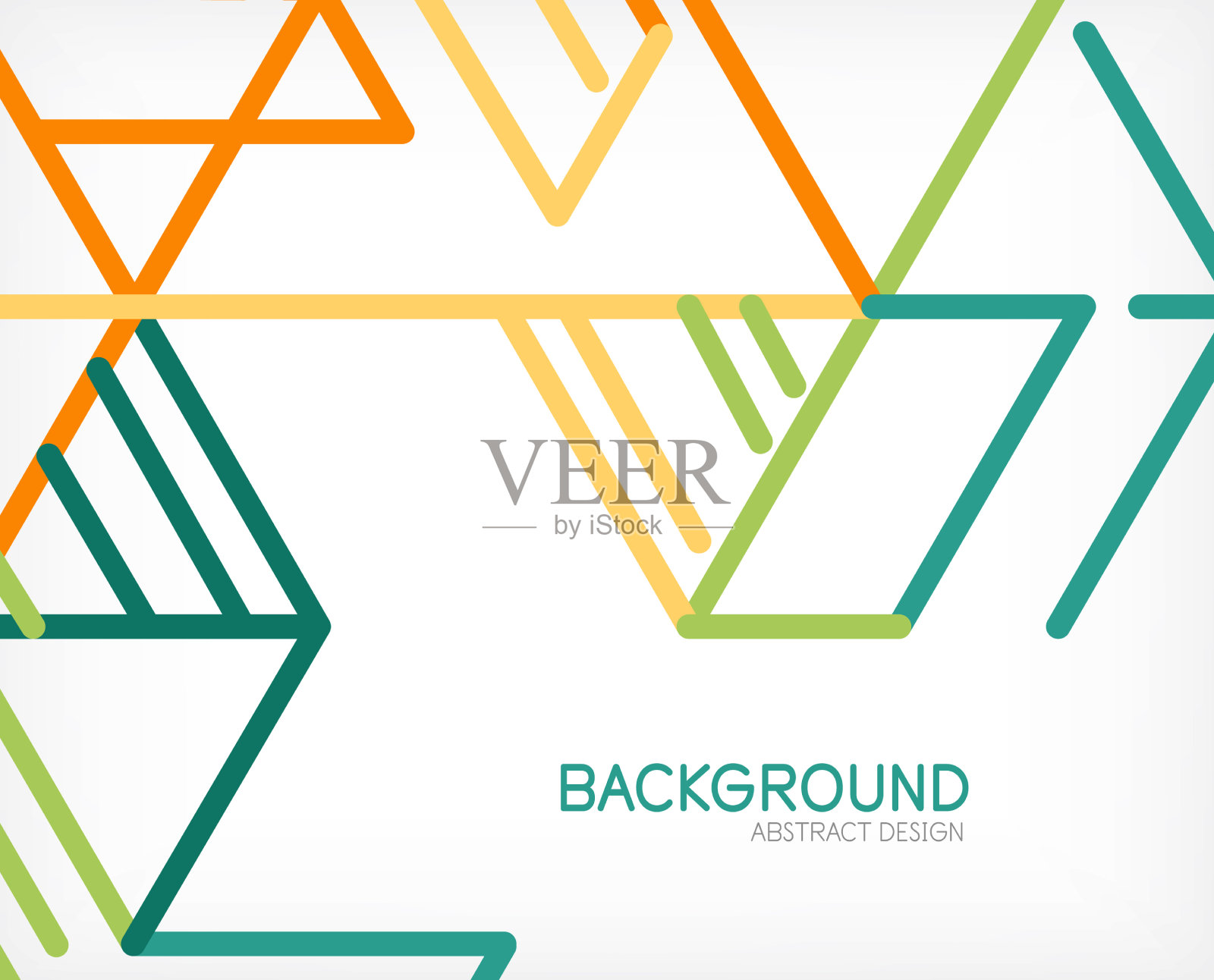 抽象的背景色线在白色上插画图片素材