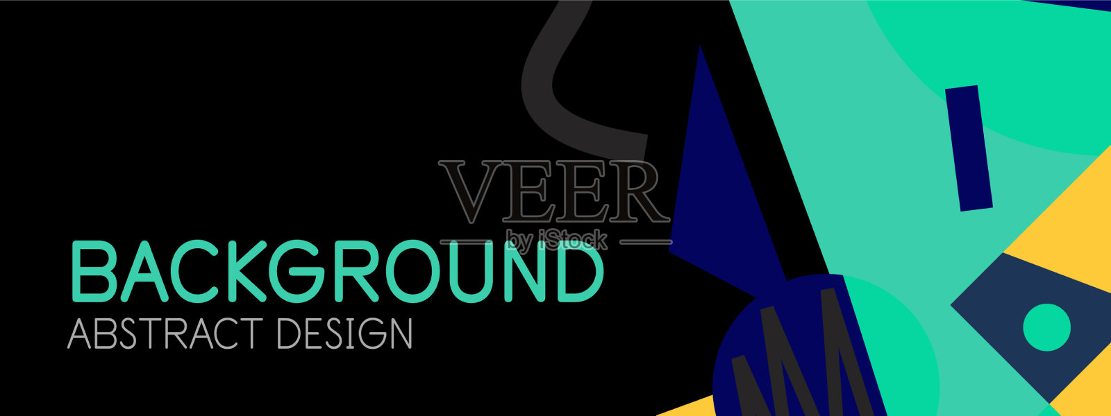 抽象的背景与块线几何插画图片素材