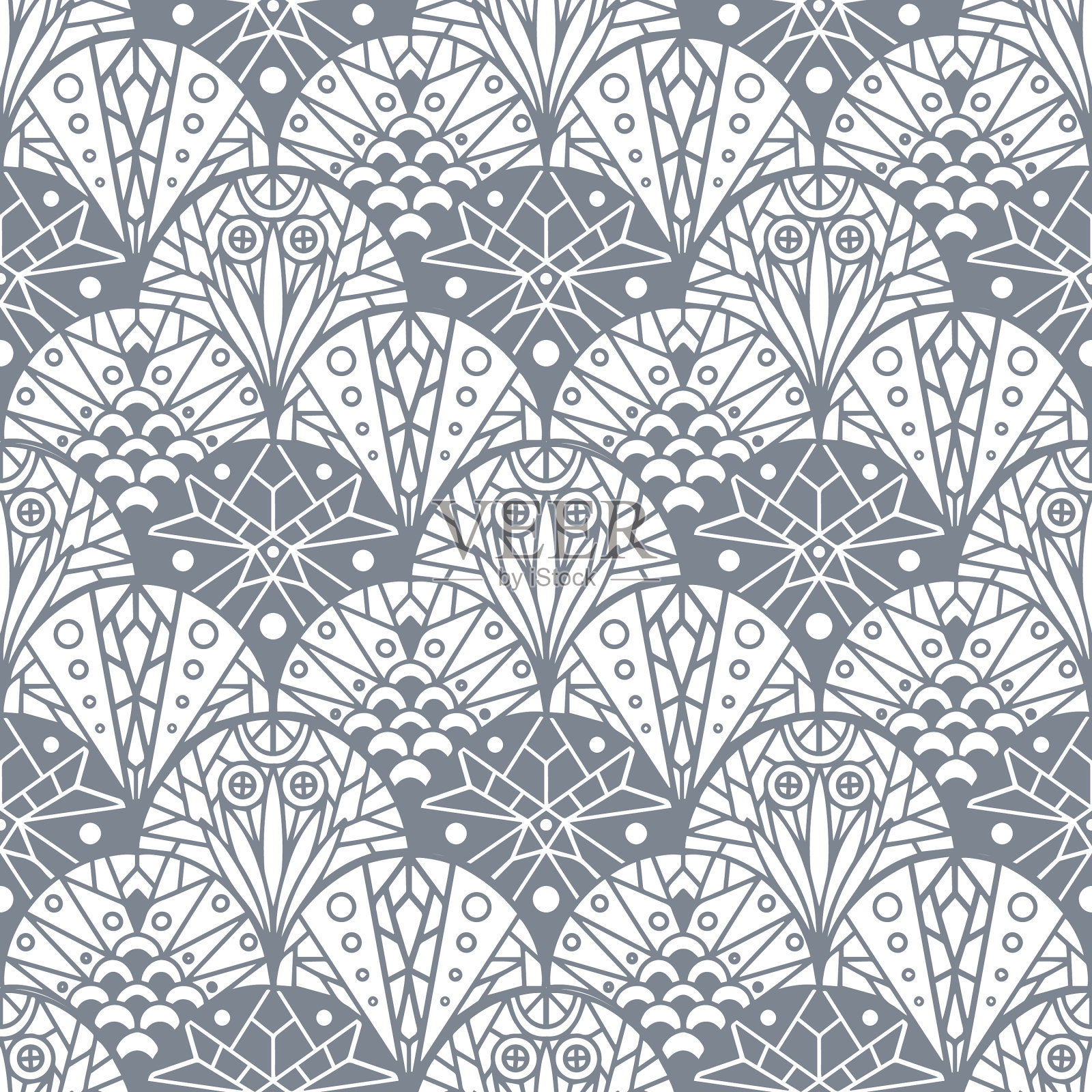 无缝图案与抽象几何插画图片素材