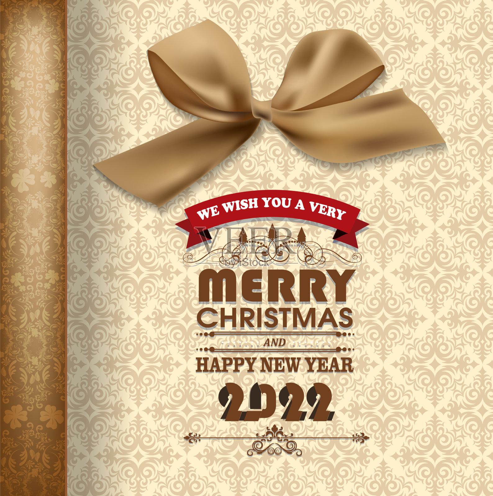 新年快乐2022背景金光闪闪插画图片素材