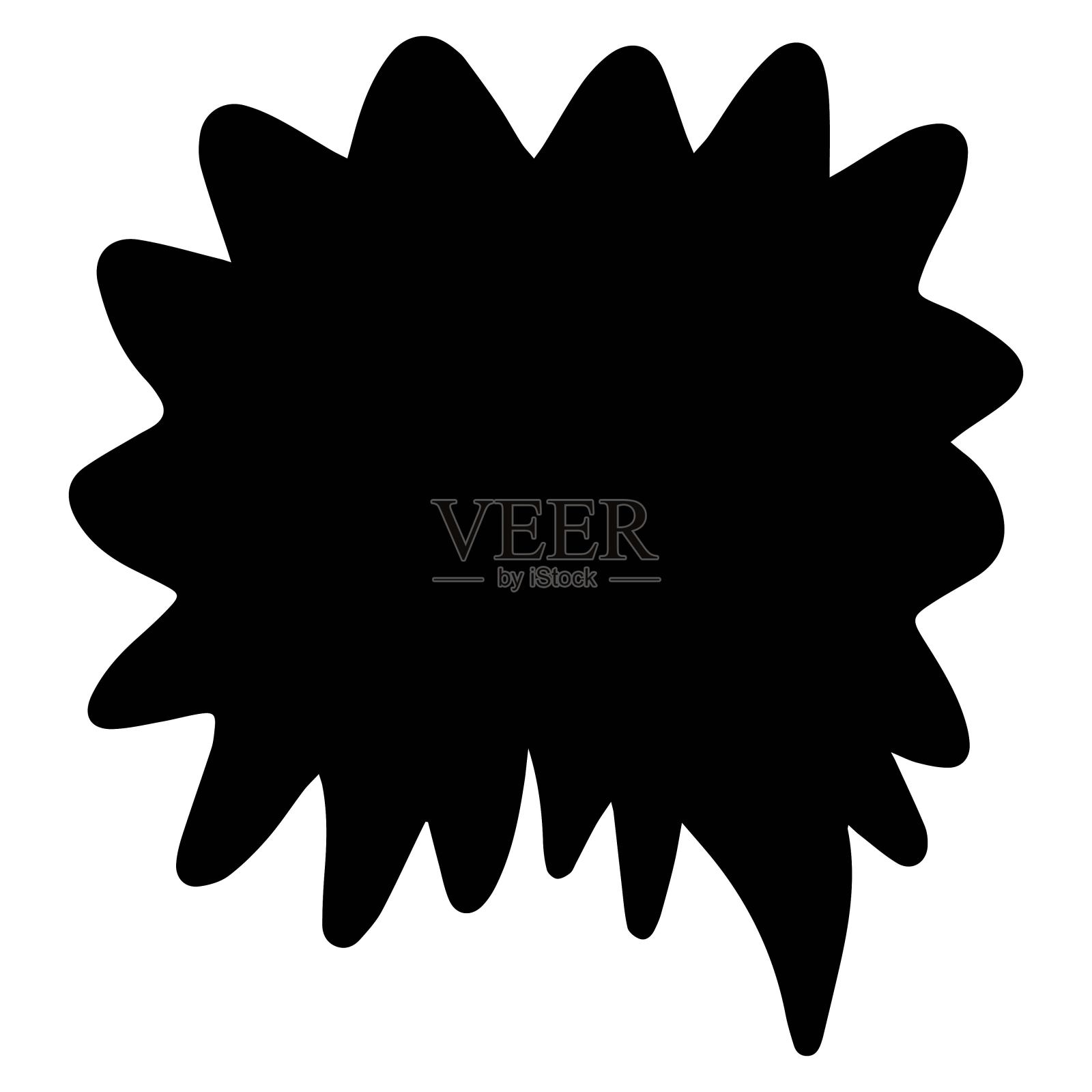 云图标,白色的思想泡泡在透明的格子背景信息图形设计。矢量图插画图片素材