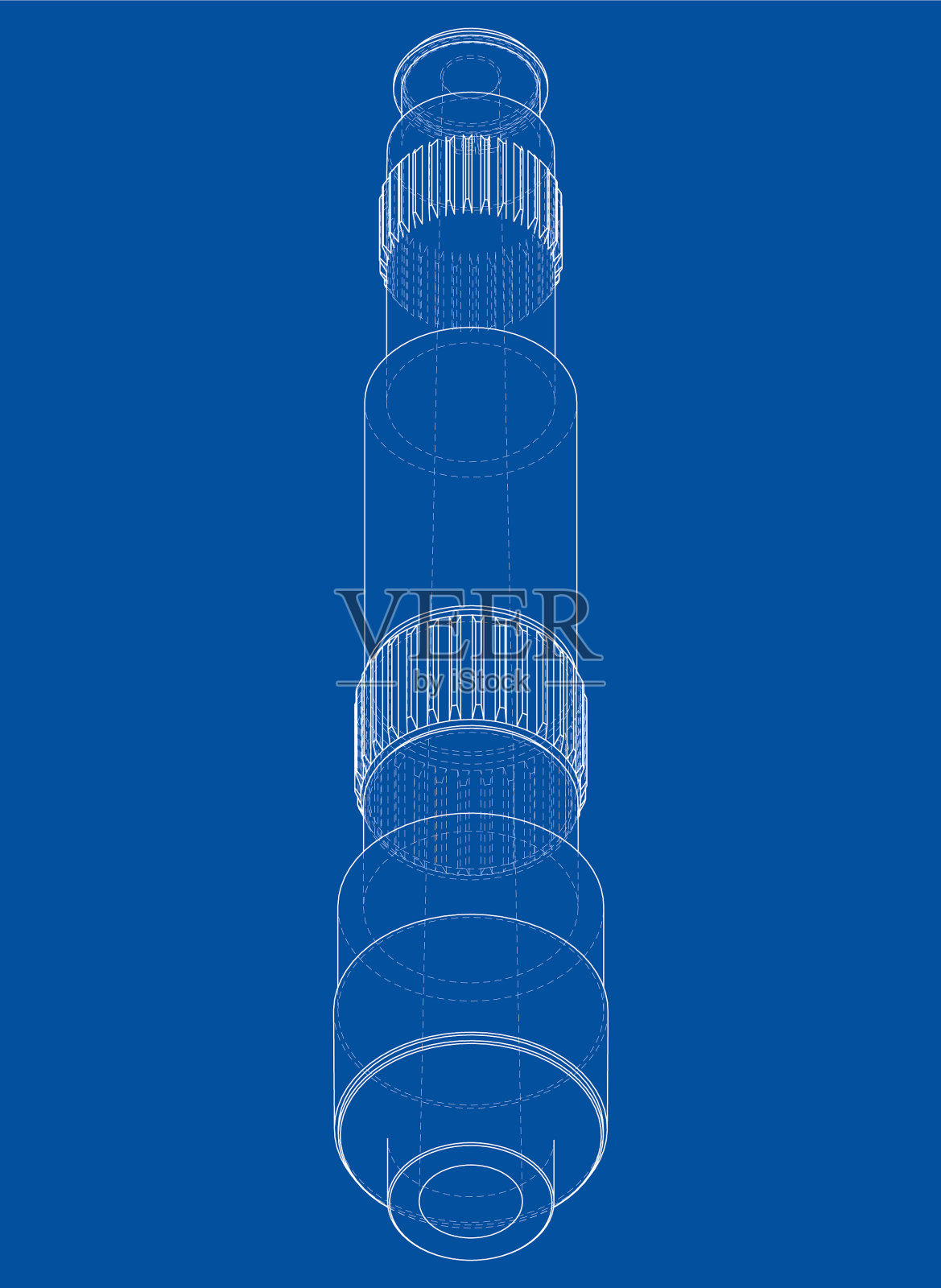 齿轮轴插画图片素材