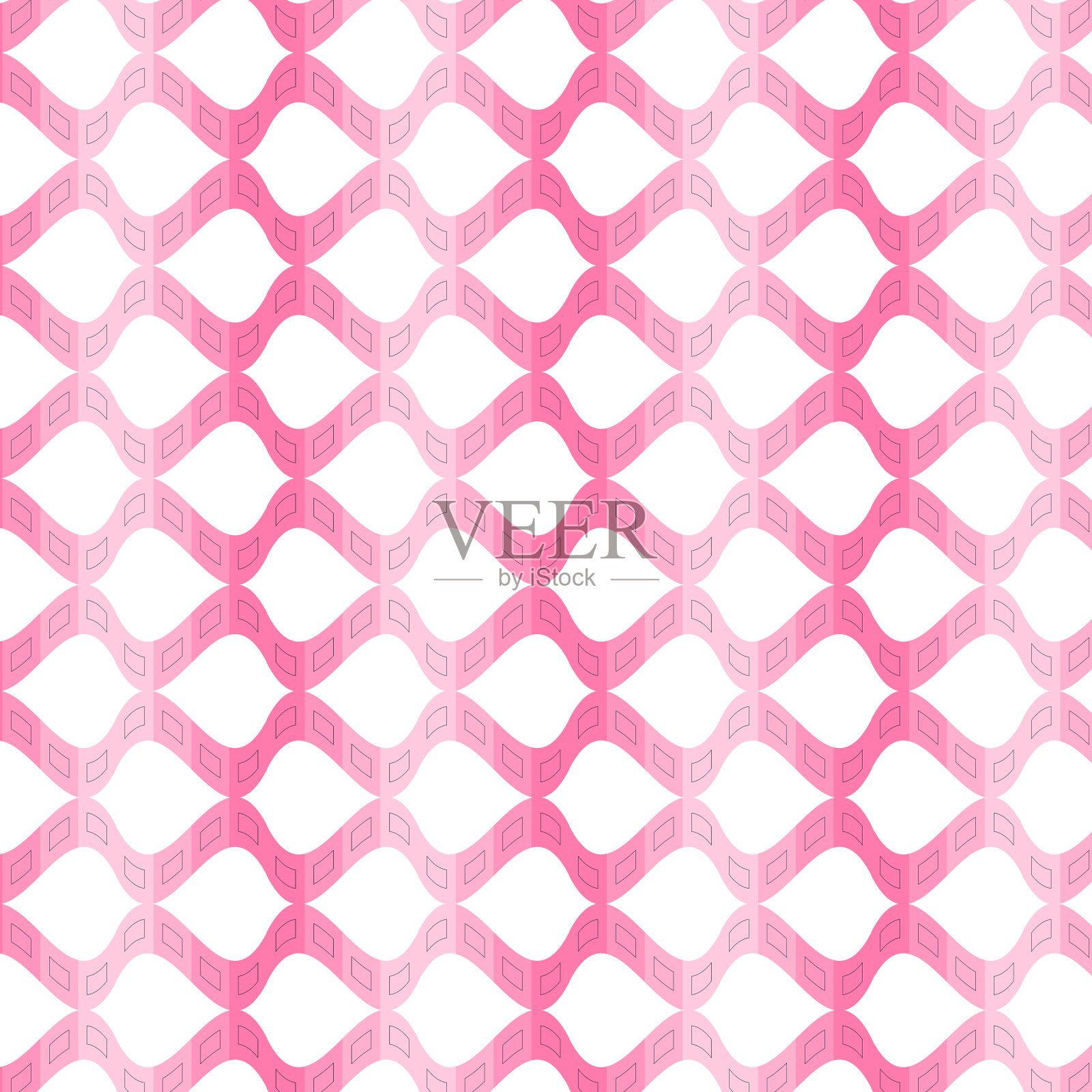 粉色无缝花纹背景插画图片素材