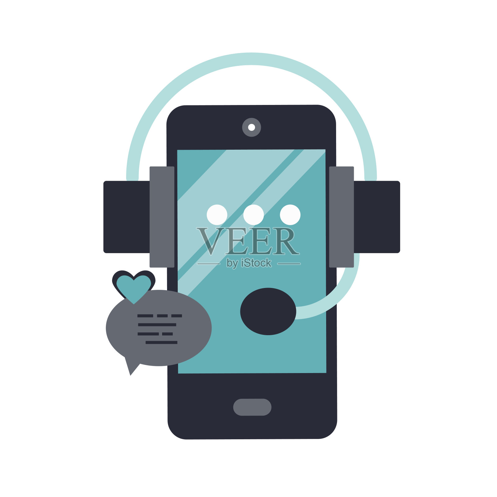 现场支持。企业客户关怀服务理念。图标联系我们,支持,帮助,电话和网站点击。平面向量插图。插画图片素材