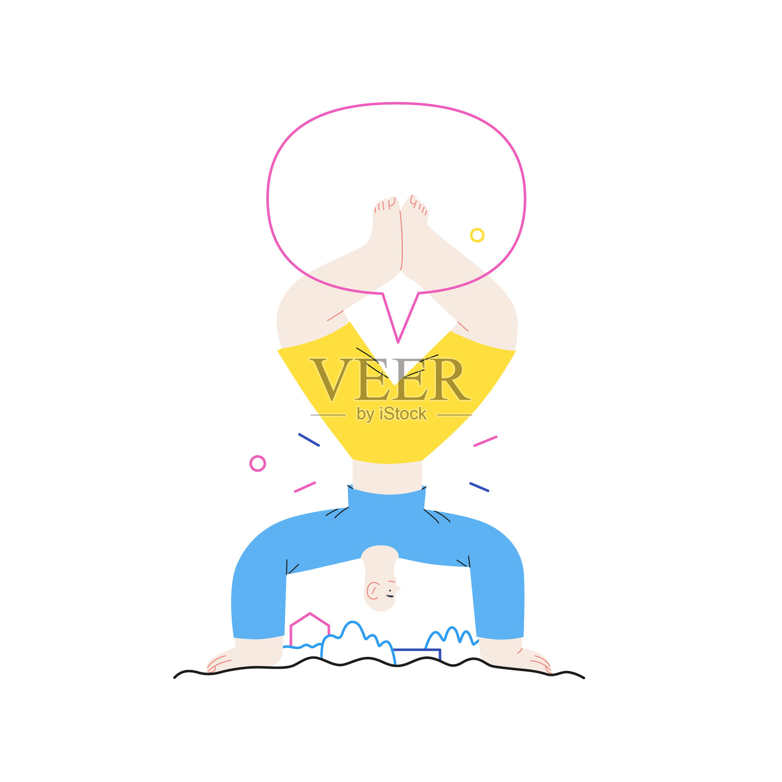 幸福-幸福的人在空中跳跃设计元素图片