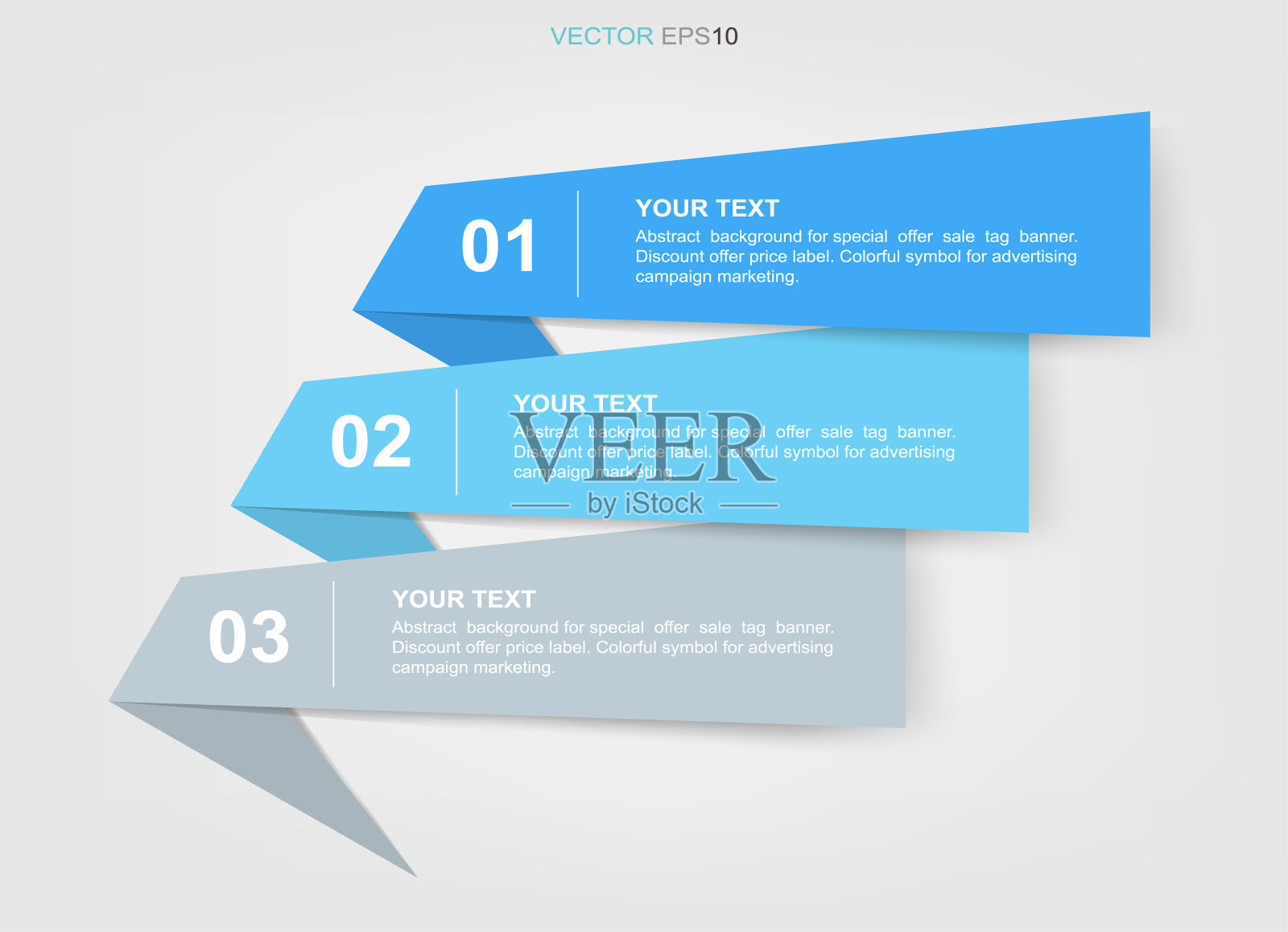 商业背景的横幅纸标签。插画图片素材