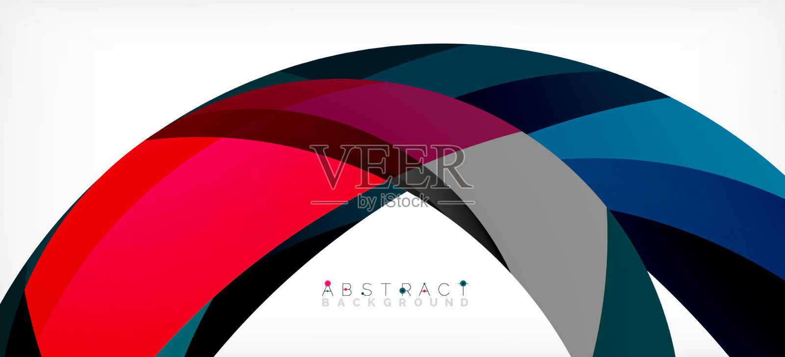 颜色圈形状最小的几何背景插画图片素材