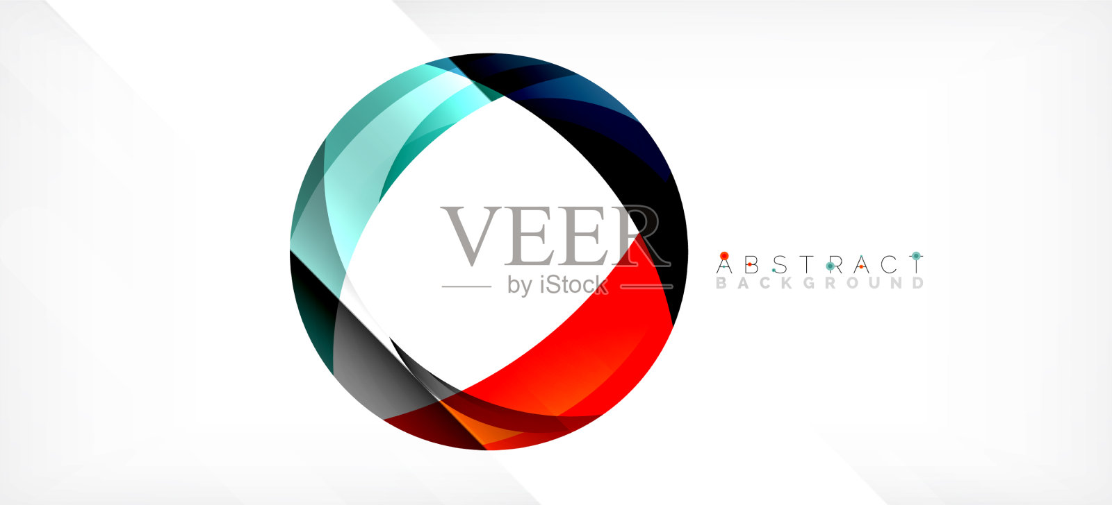 几何抽象背景圈创建插画图片素材