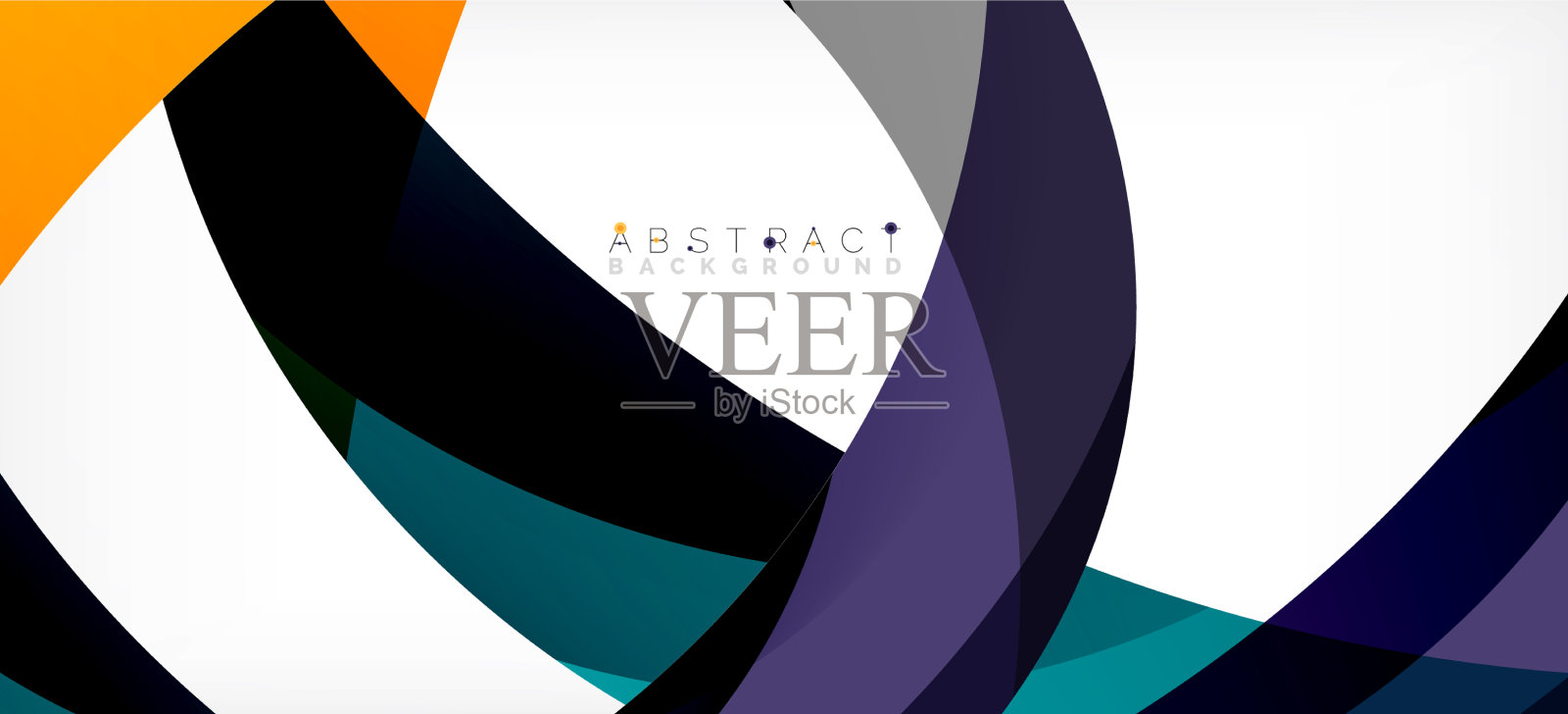 几何抽象背景圈创建插画图片素材