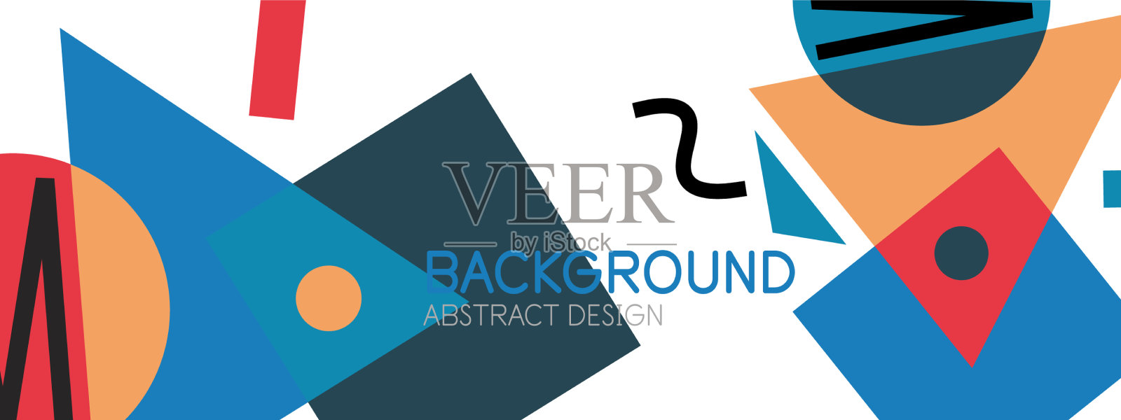 抽象的背景与块线几何插画图片素材