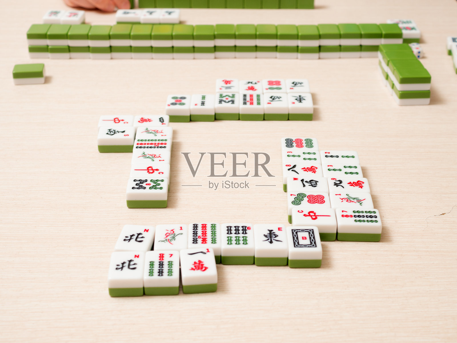 麻将,骰子随机位置照片摄影图片