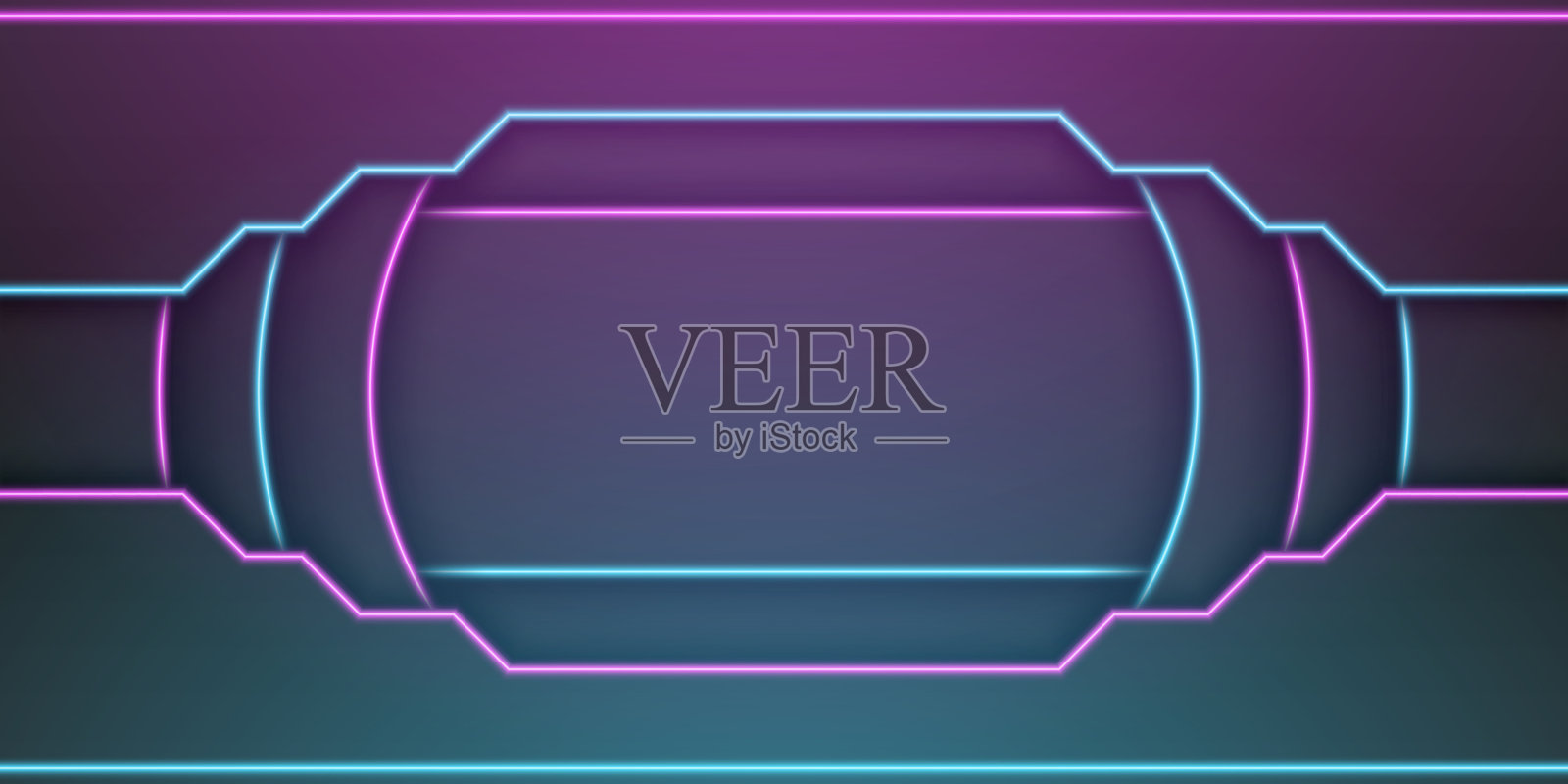 抽象金属黑色框架背景圆形插画图片素材