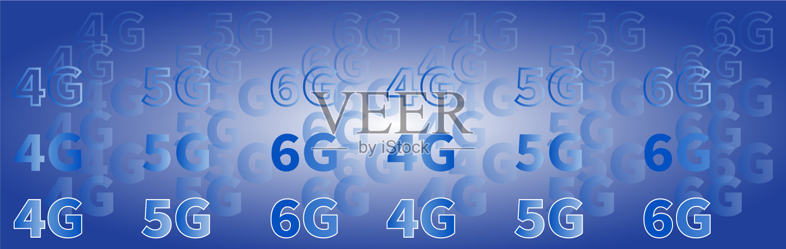 未来背景高速网络4g 5g 6g插画图片素材