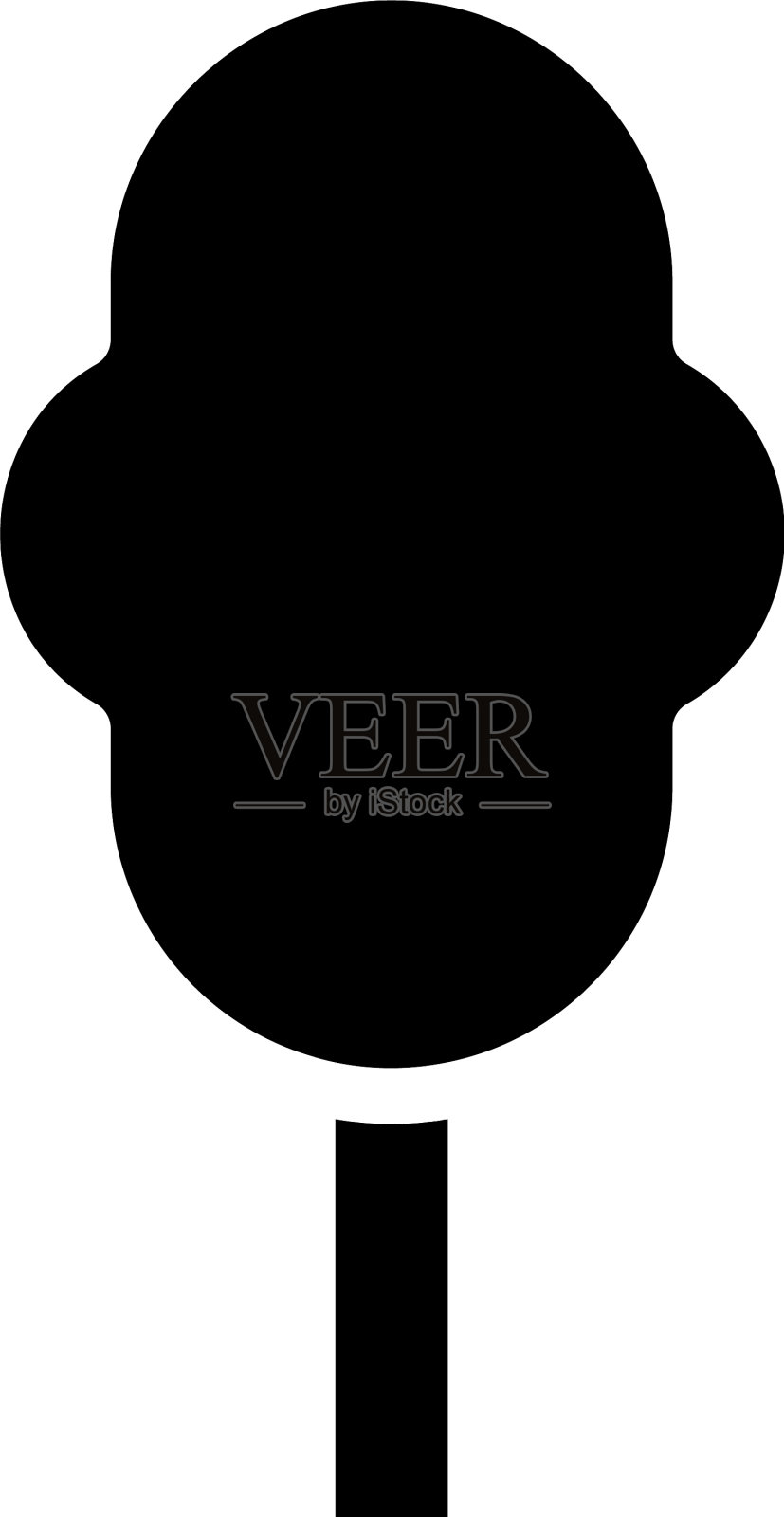 和标志树坚实的风格图标完美插画图片素材