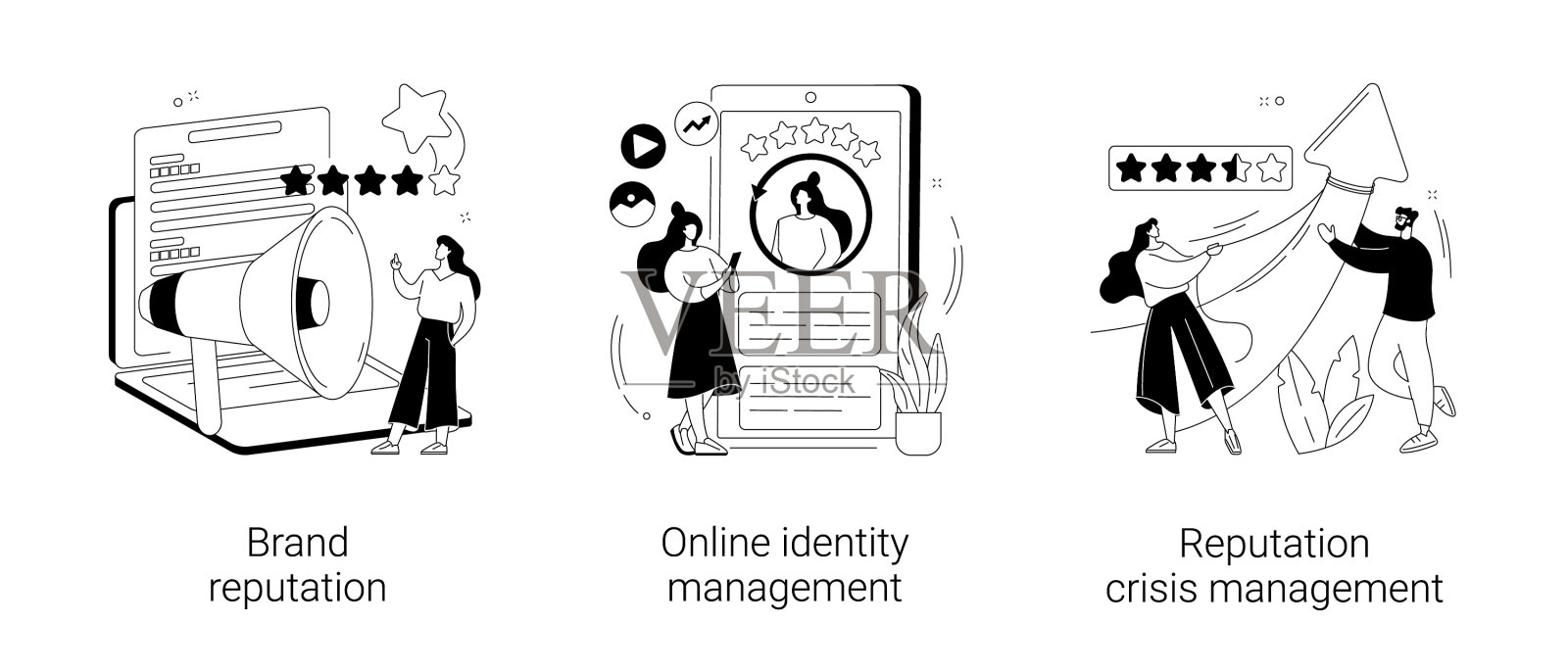 商业公共关系抽象概念插画图片素材