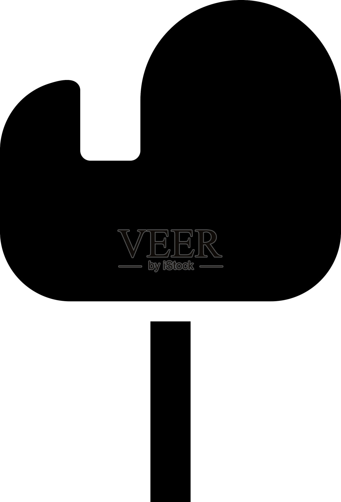 和标志树坚实的风格图标完美插画图片素材