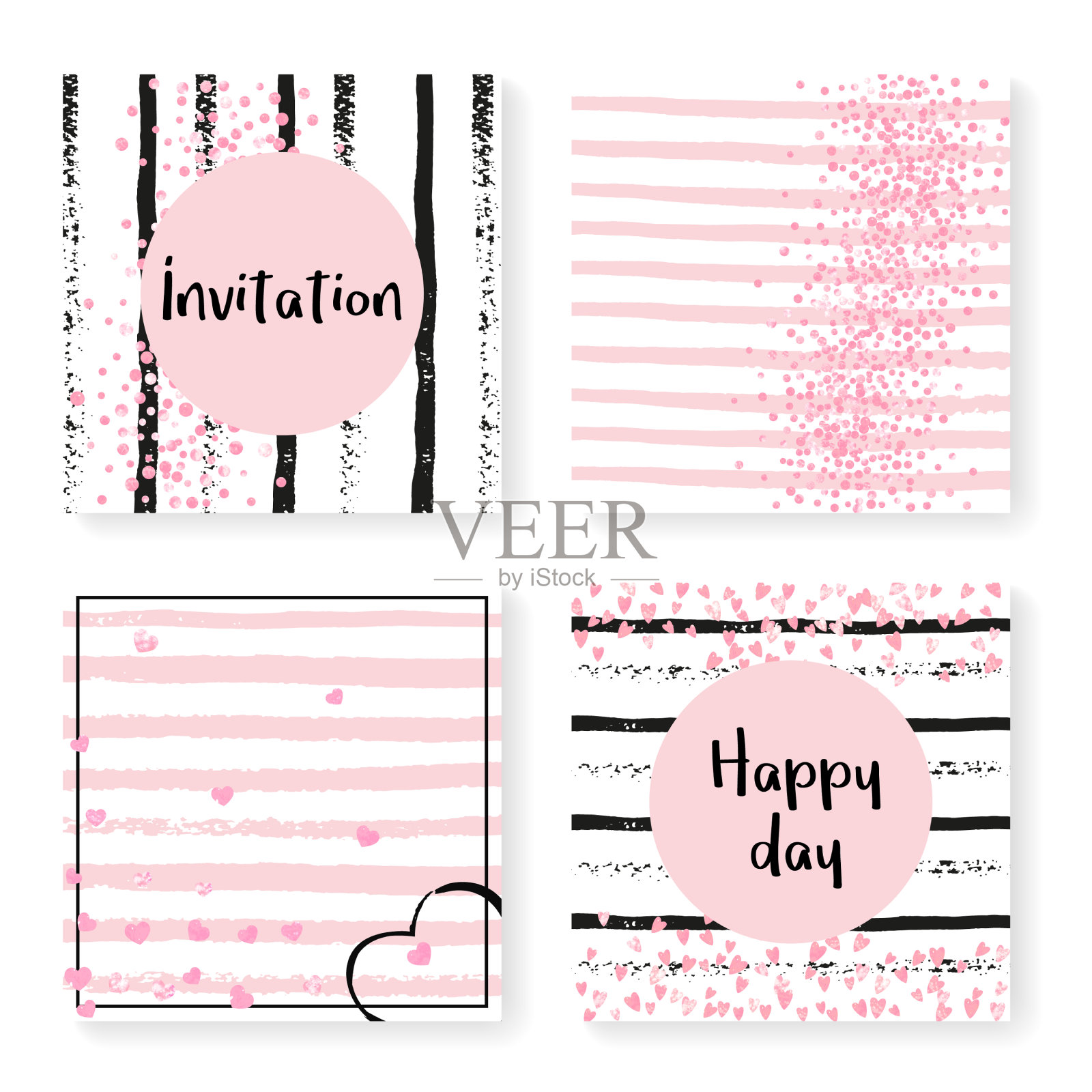 奢华的请柬,节日的画框白炽发光插画图片素材