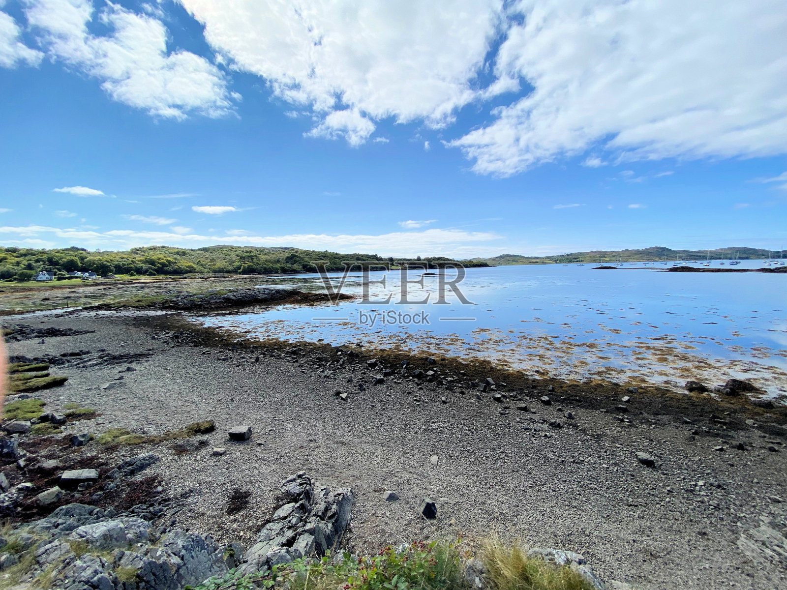 马莱格附近的苏格兰海岸照片摄影图片