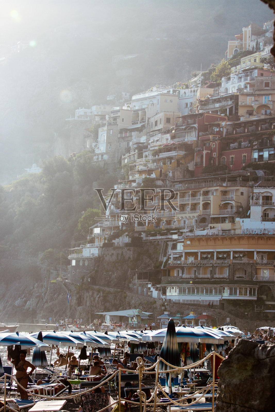 意大利阿马尔菲海岸的波西塔诺照片摄影图片