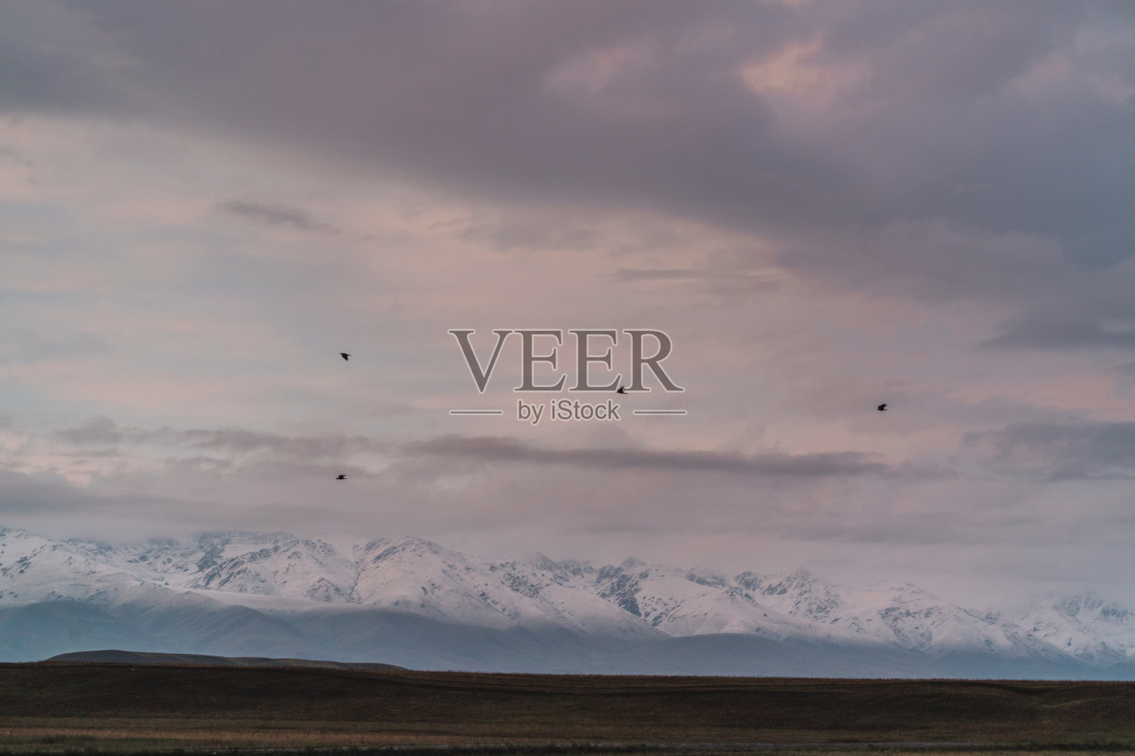 吉尔吉斯斯坦天山夏日鸟瞰图照片摄影图片