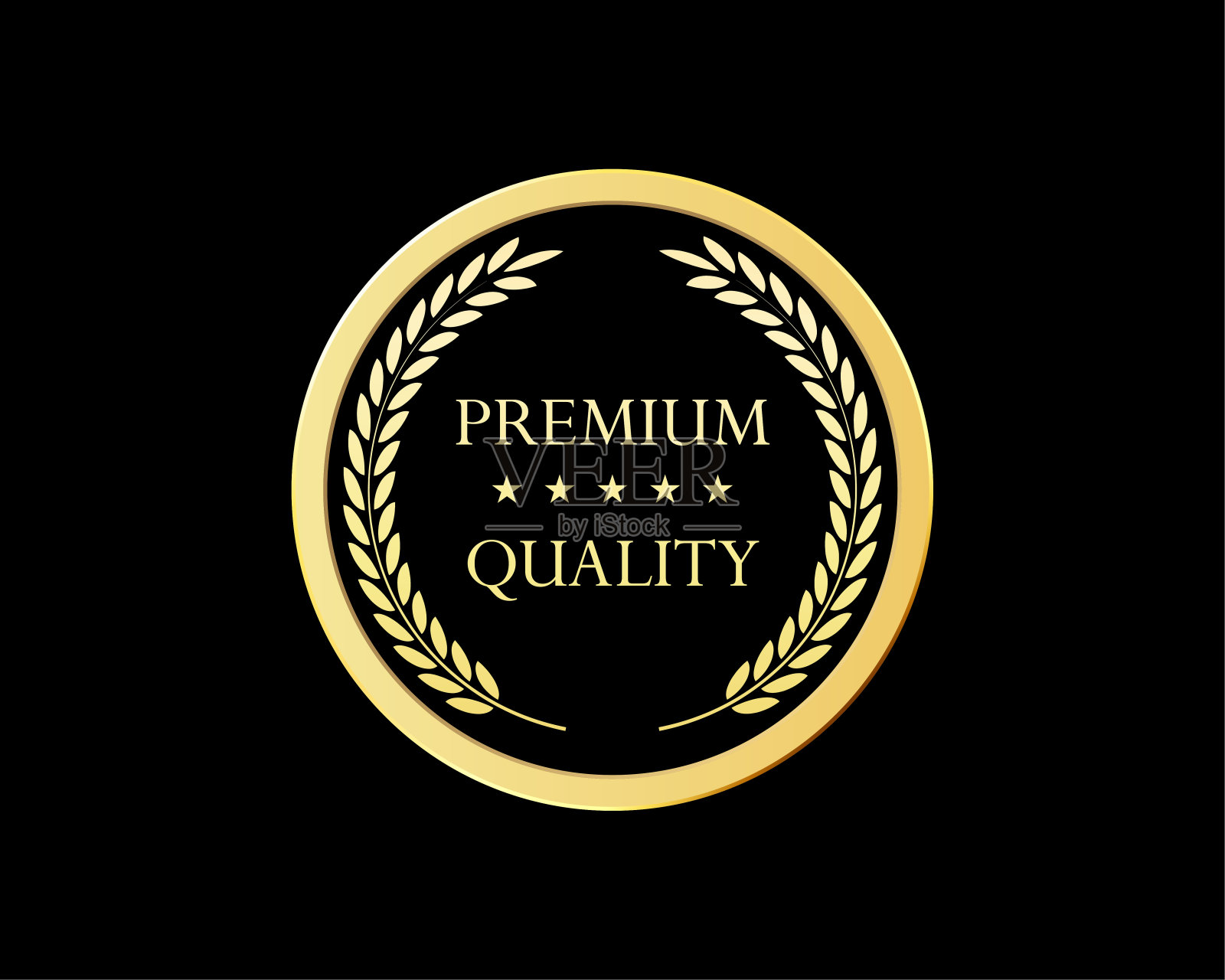 金牌,质量奖和荣誉。插画图片素材