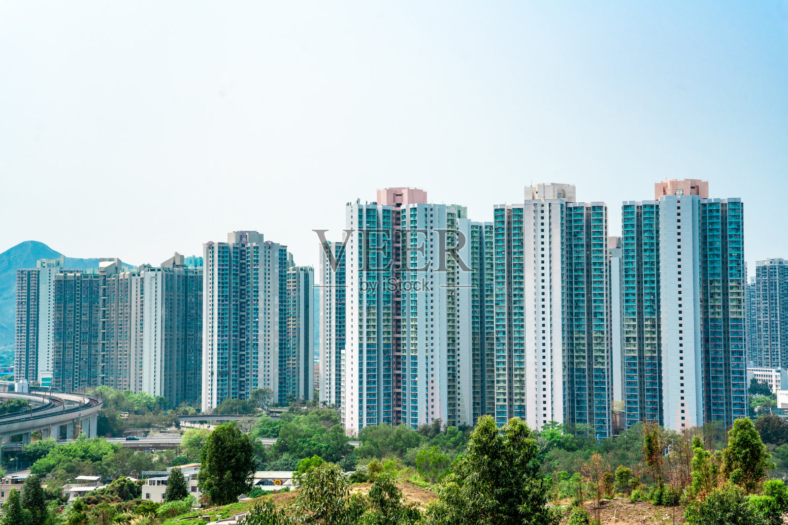 香港的住宅楼宇照片摄影图片