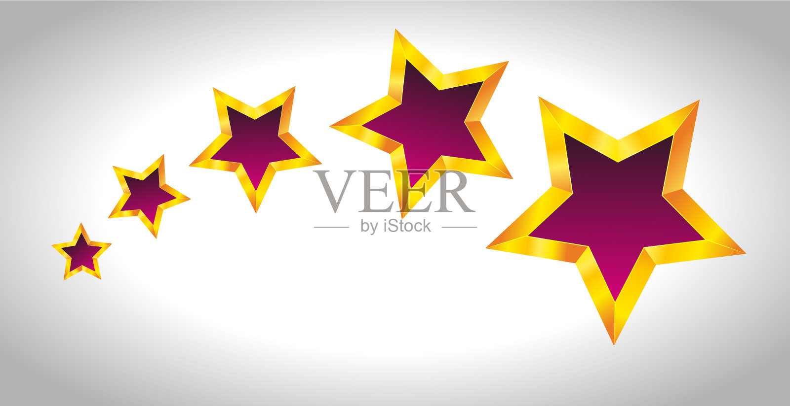 闪亮的金色星星圣诞节的设计在白色插画图片素材