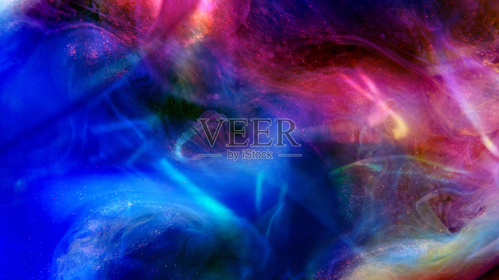 抽象的五彩缤纷的颜料照片摄影图片