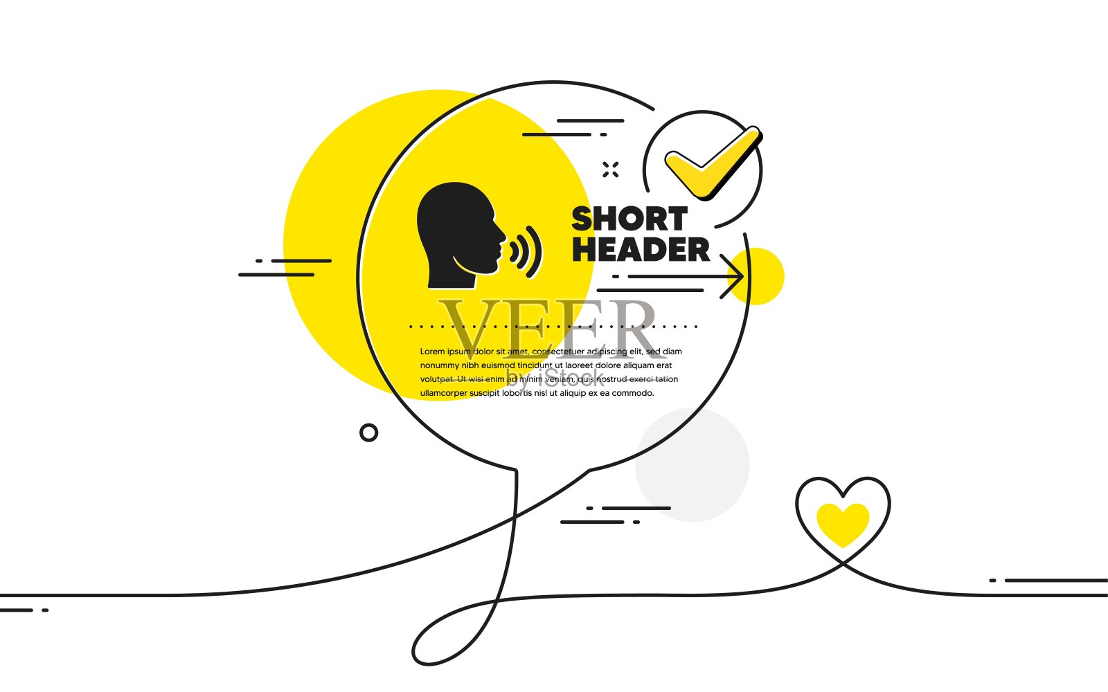 人类唱图标。说话的迹象。向量插画图片素材