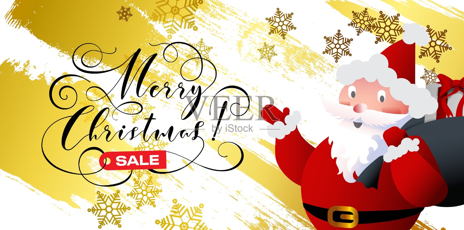 圣诞节日插画设计。姜饼在现实主义风格孤立。矢量插图。插画图片素材