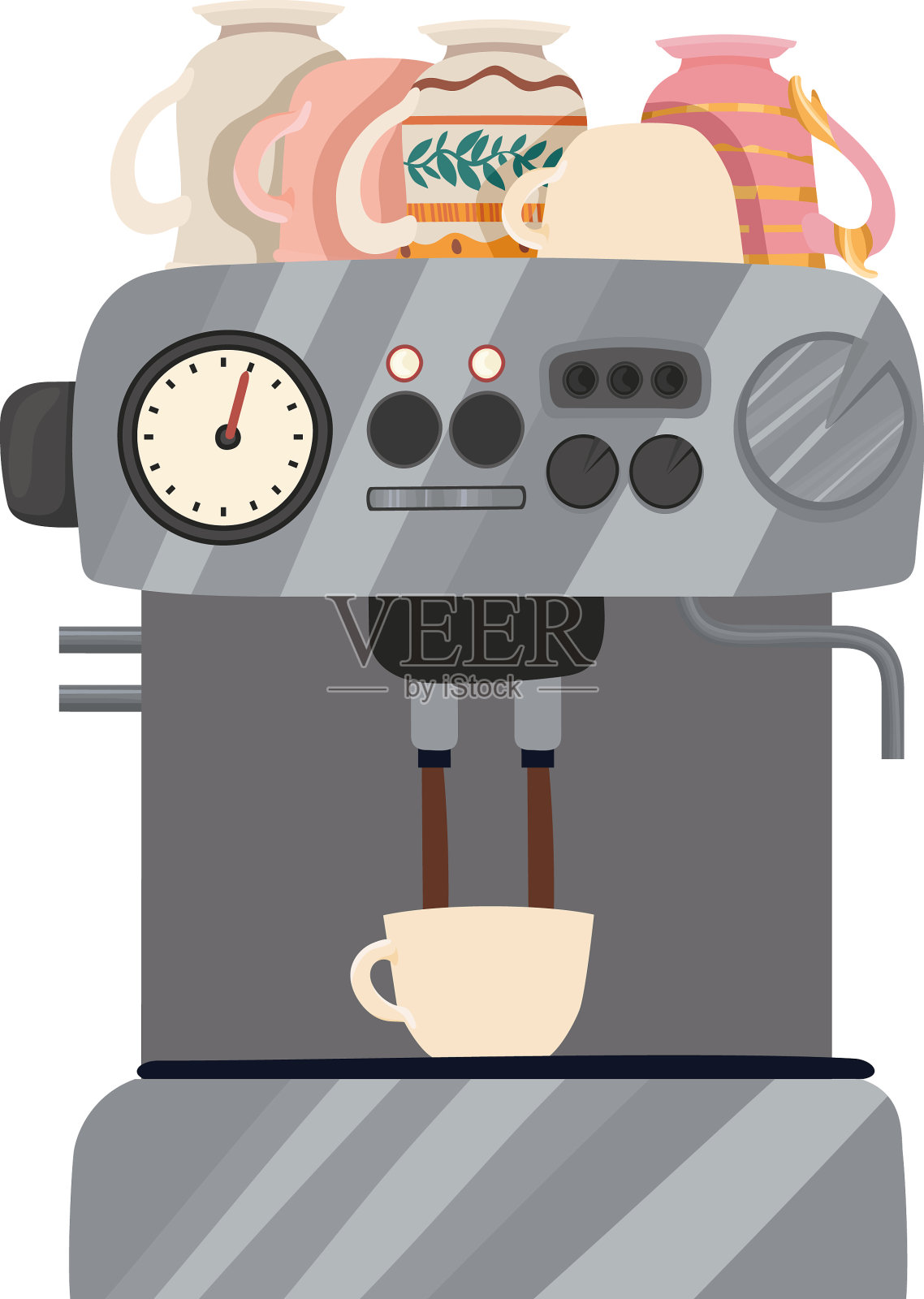 咖啡机插画图片素材