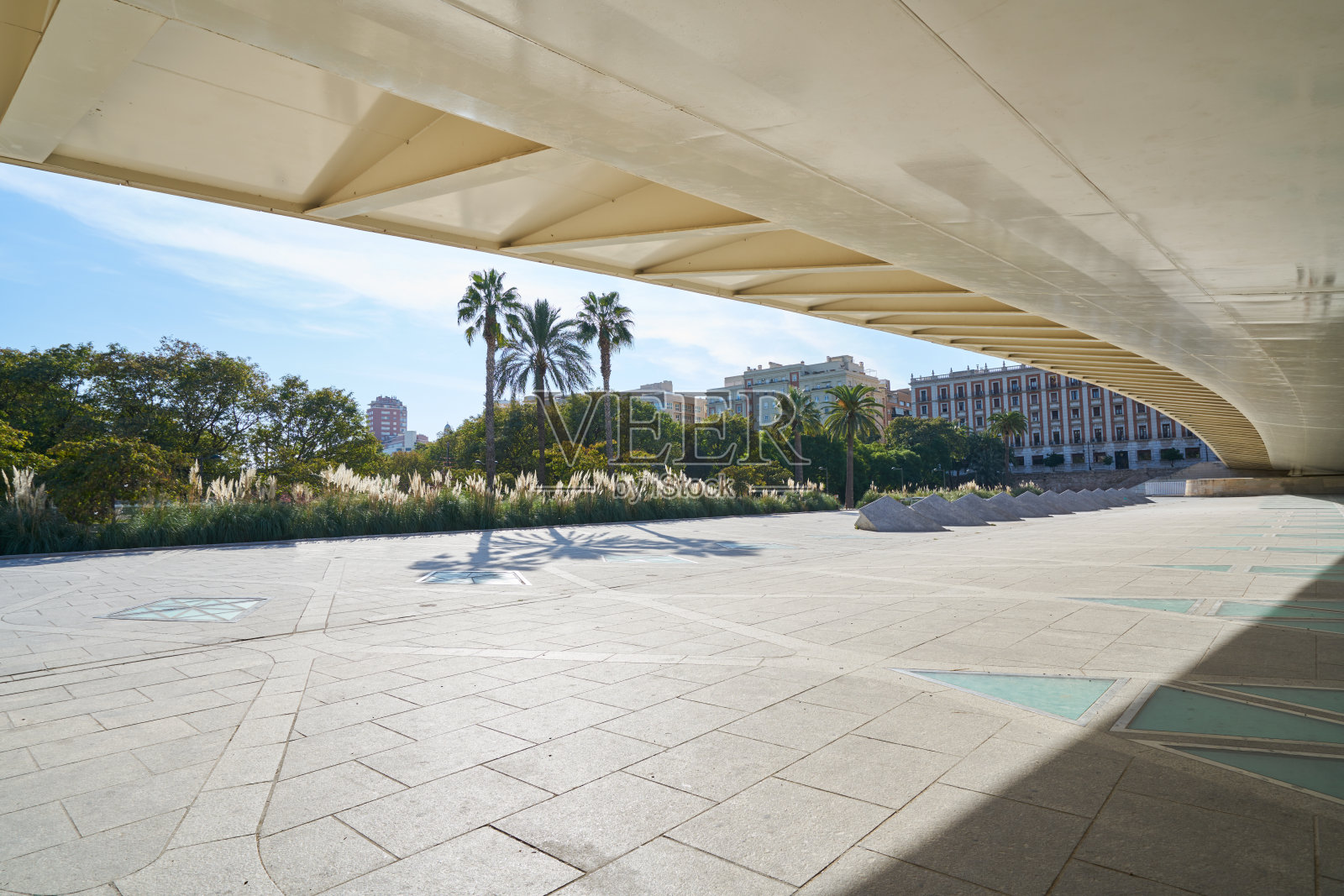 图里亚的巴伦西亚·阿拉米达展览桥照片摄影图片