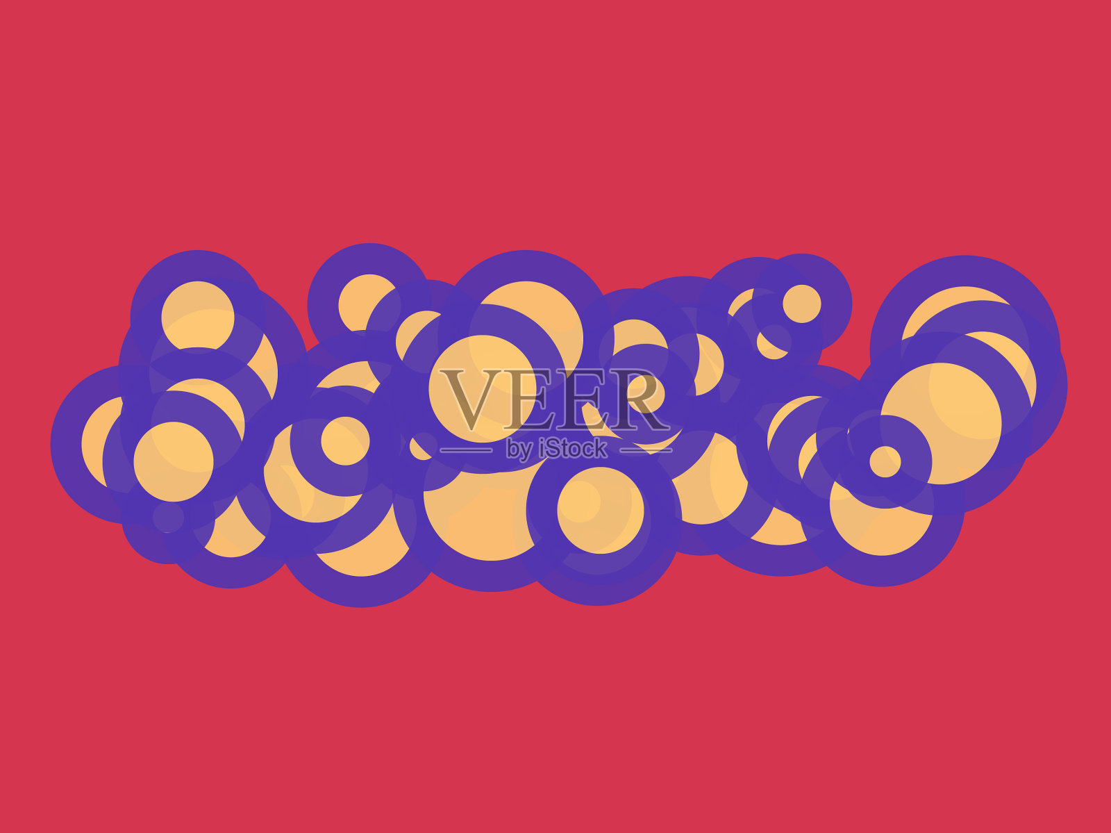 随机的圆形,椭圆形,椭圆形,彩色的,多色的插画图片素材