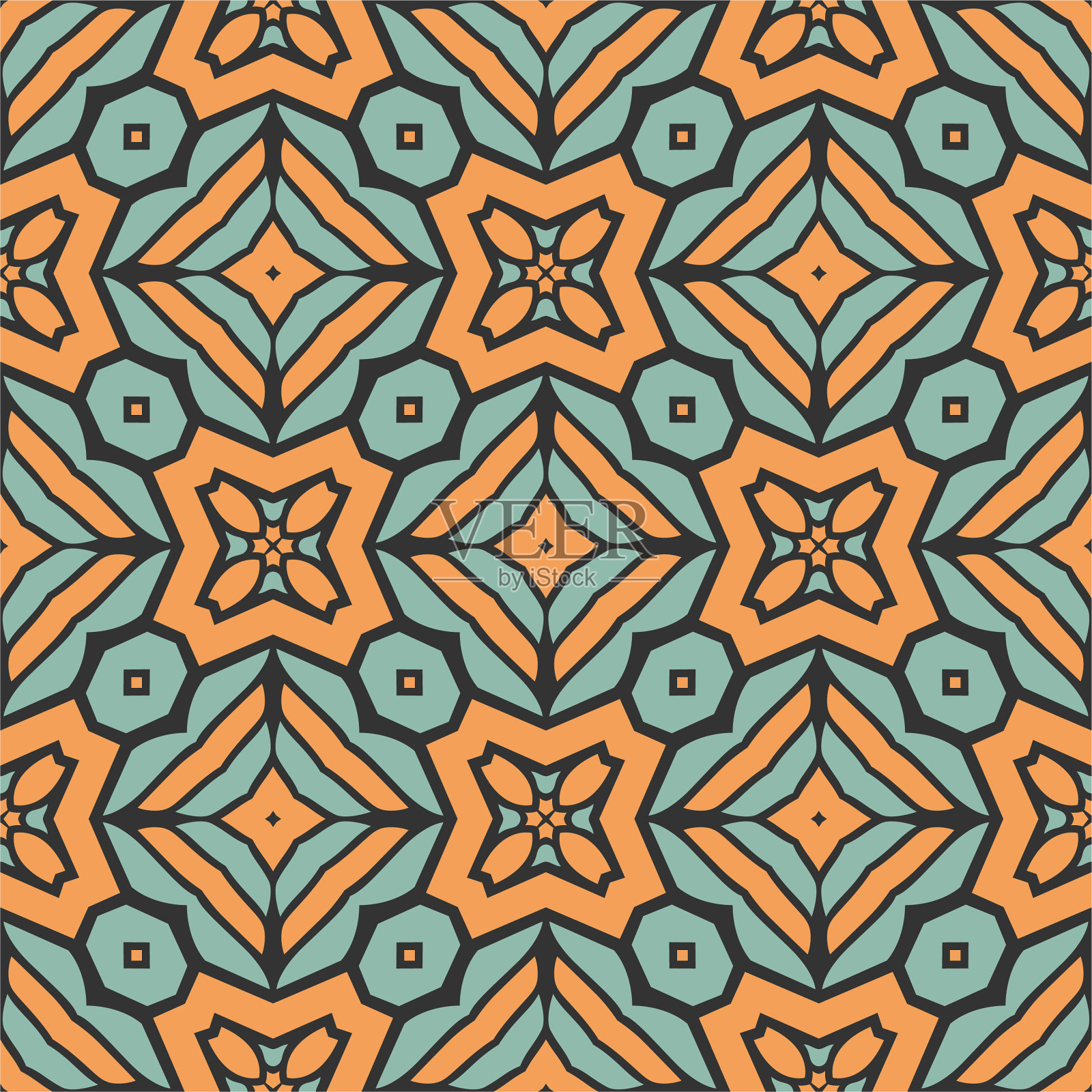 豪华无缝点缀抽象图案造型插画图片素材