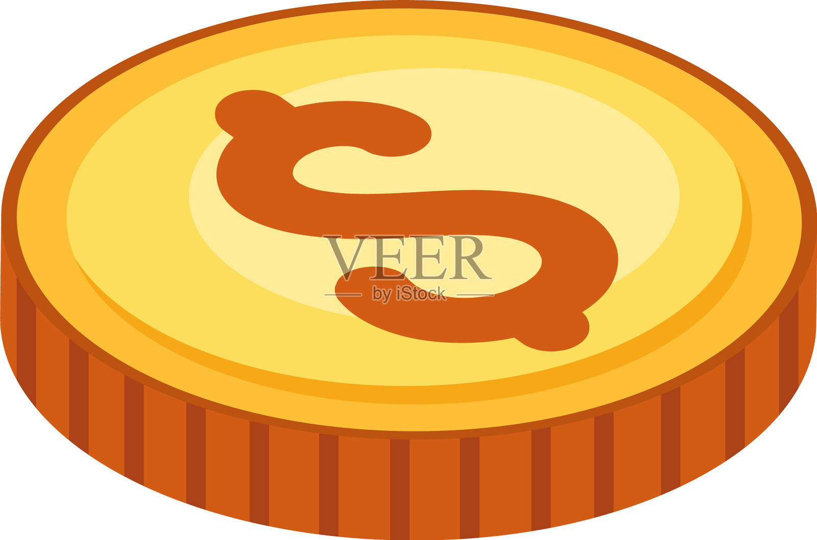 等距硬币图标设计元素图片