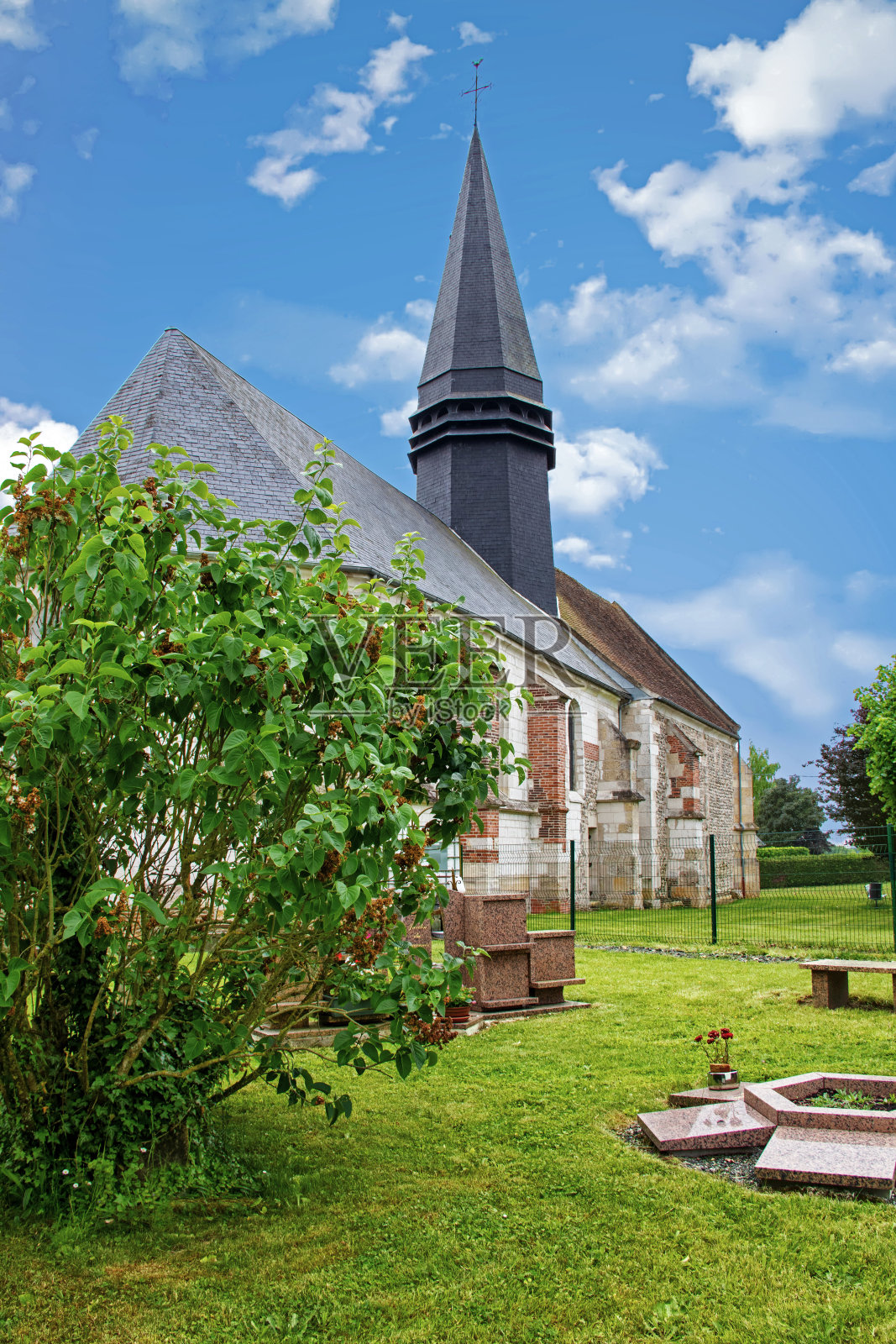 奥罗。圣马丁教堂。瓦兹。皮卡第。Hauts-de-France照片摄影图片