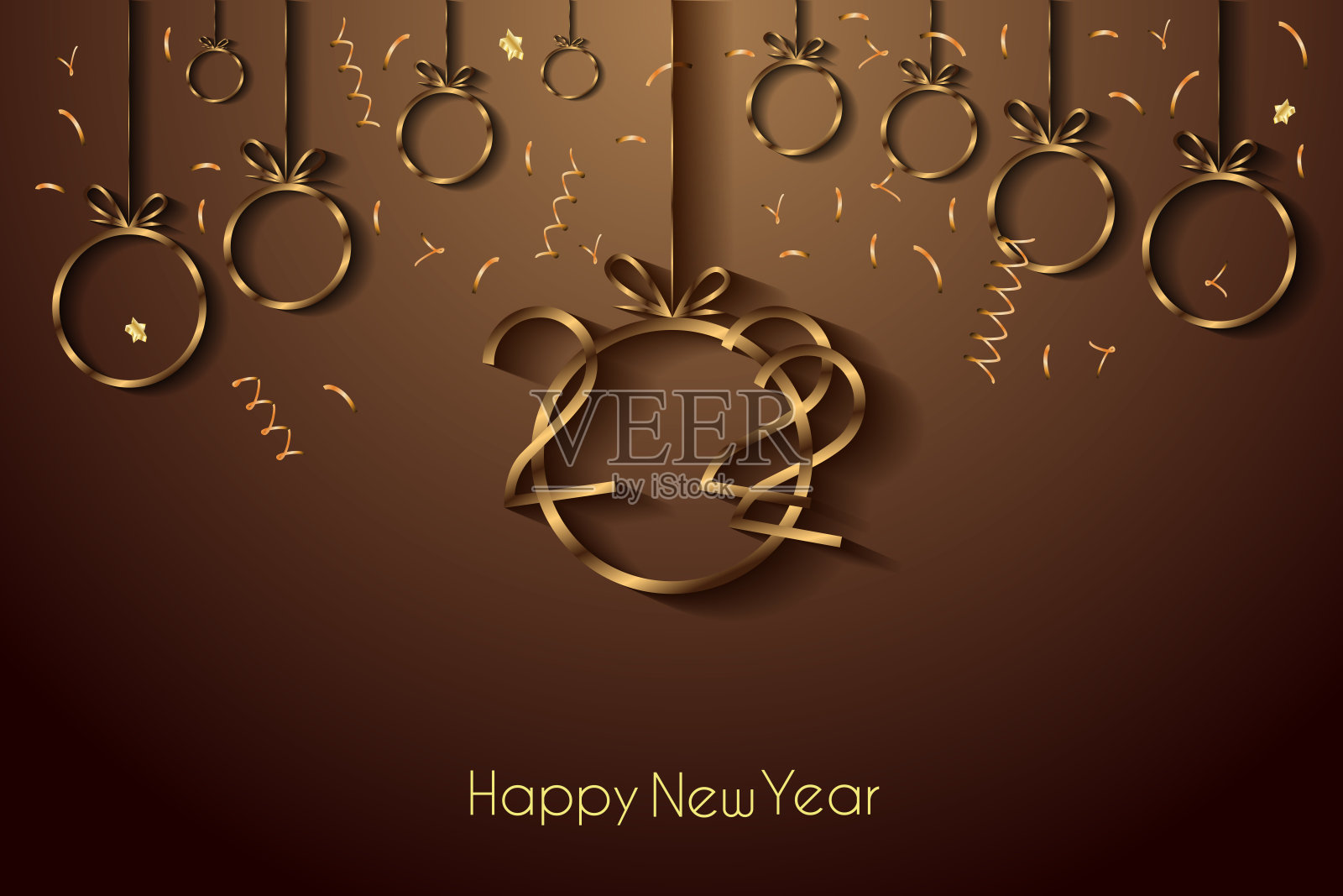 2022年新年快乐背景。设计模板素材