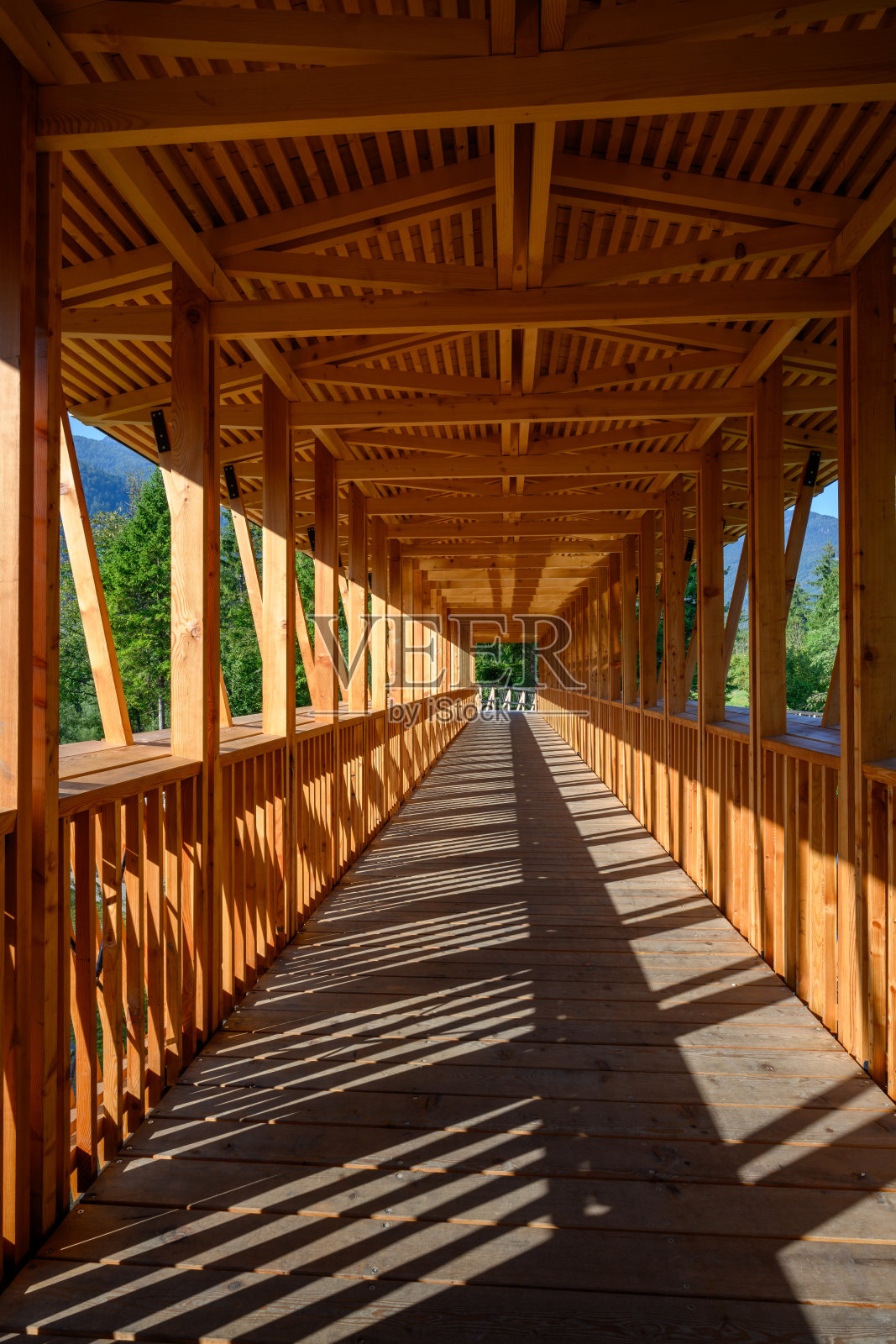 河上的木桥照片摄影图片