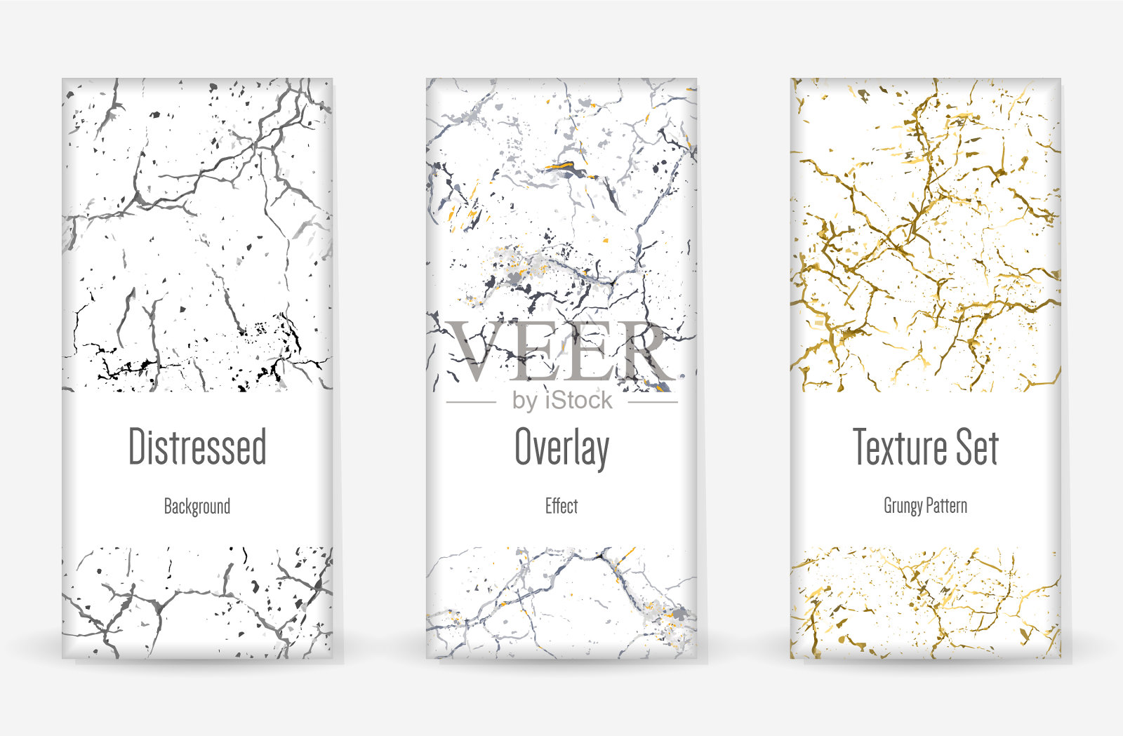 苦恼垃圾纹理设置划伤污垢印插画图片素材