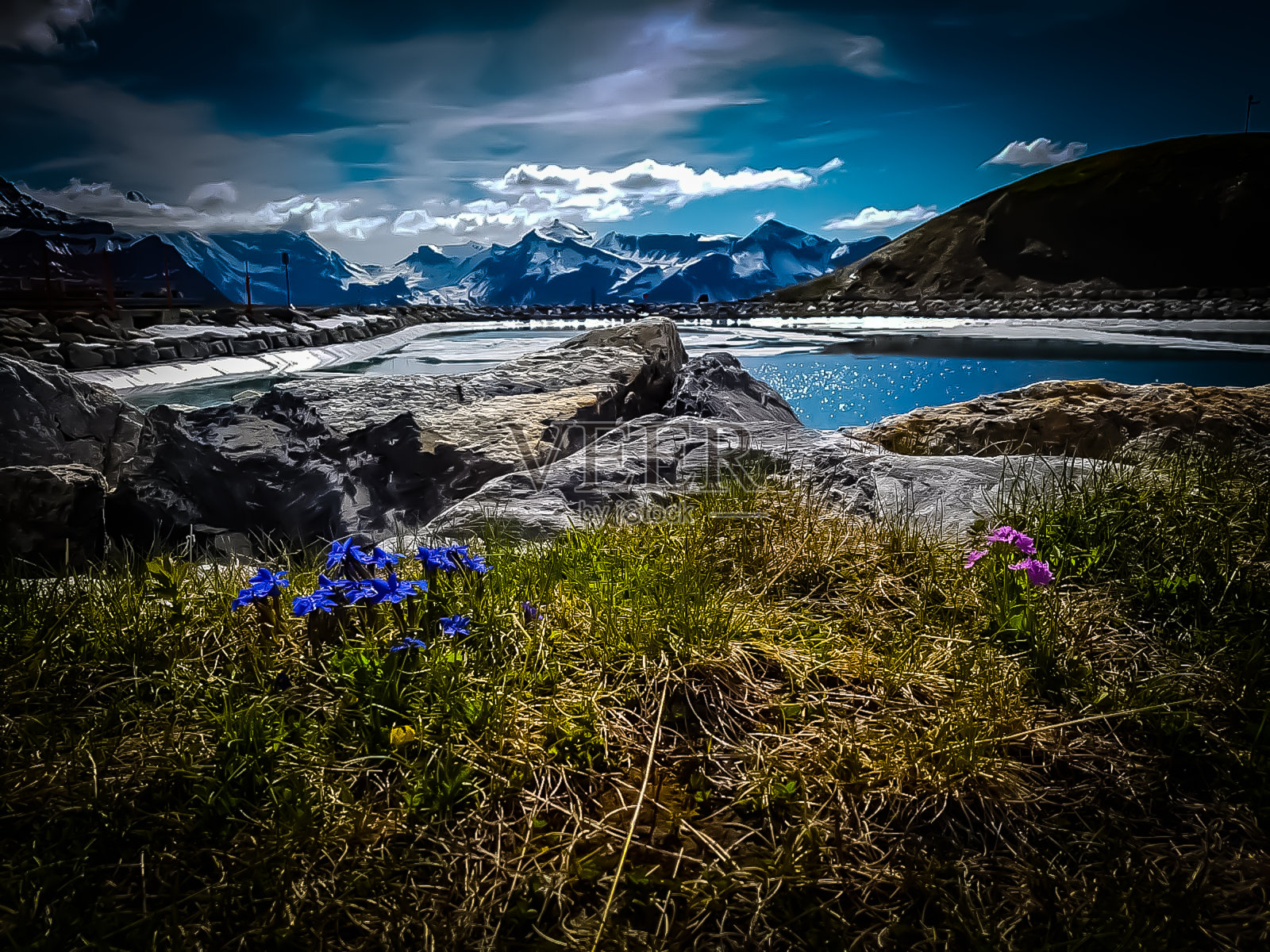 河景观照片摄影图片