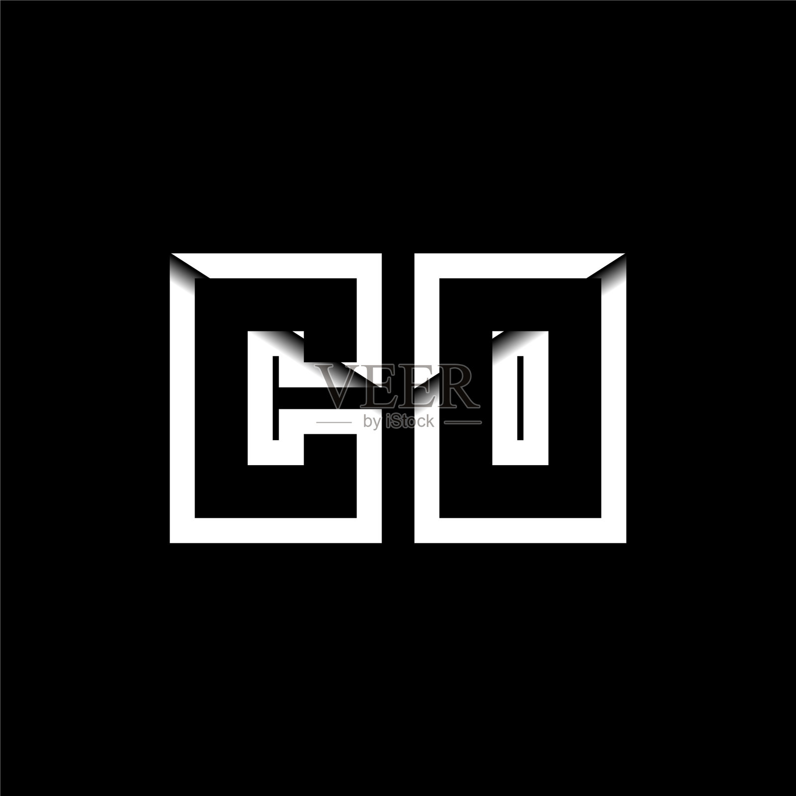 共字母信封形状风格插画图片素材