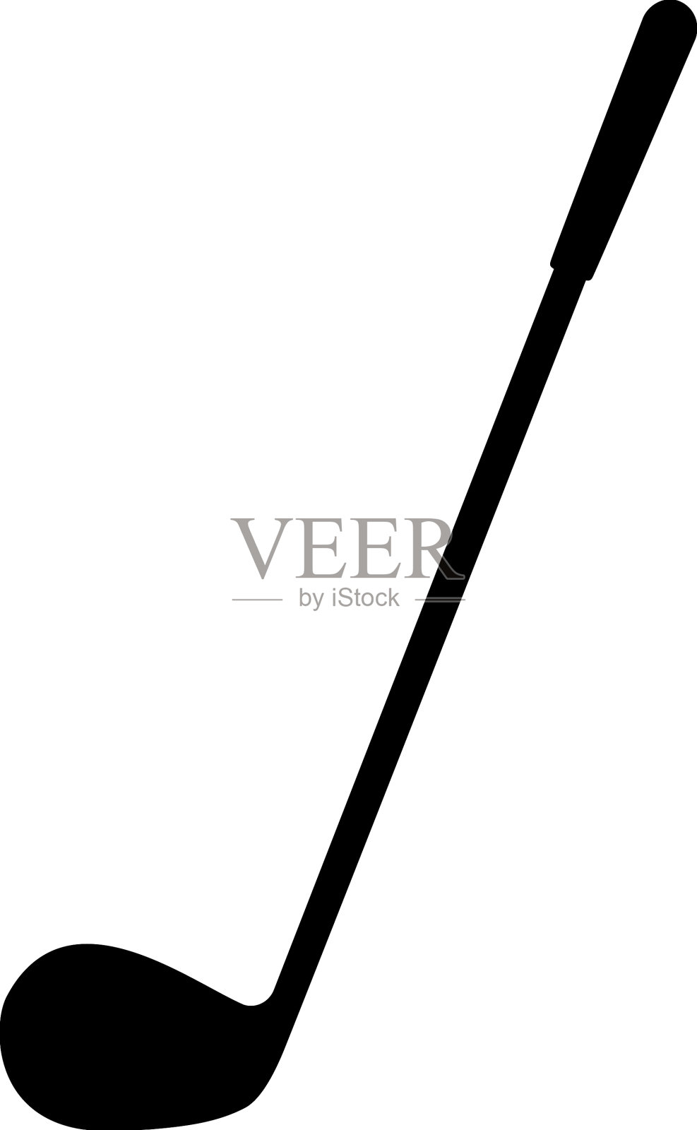 高尔夫球杆图标设计模板孤立设计元素图片