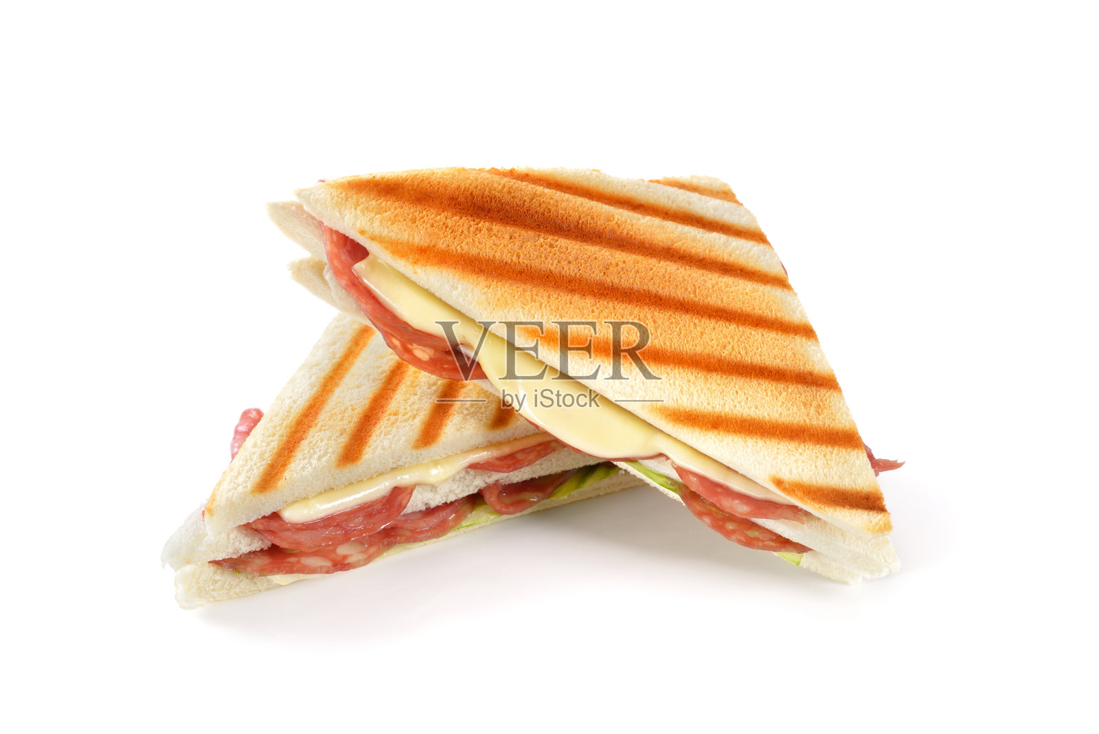 意大利香肠烤三明治照片摄影图片