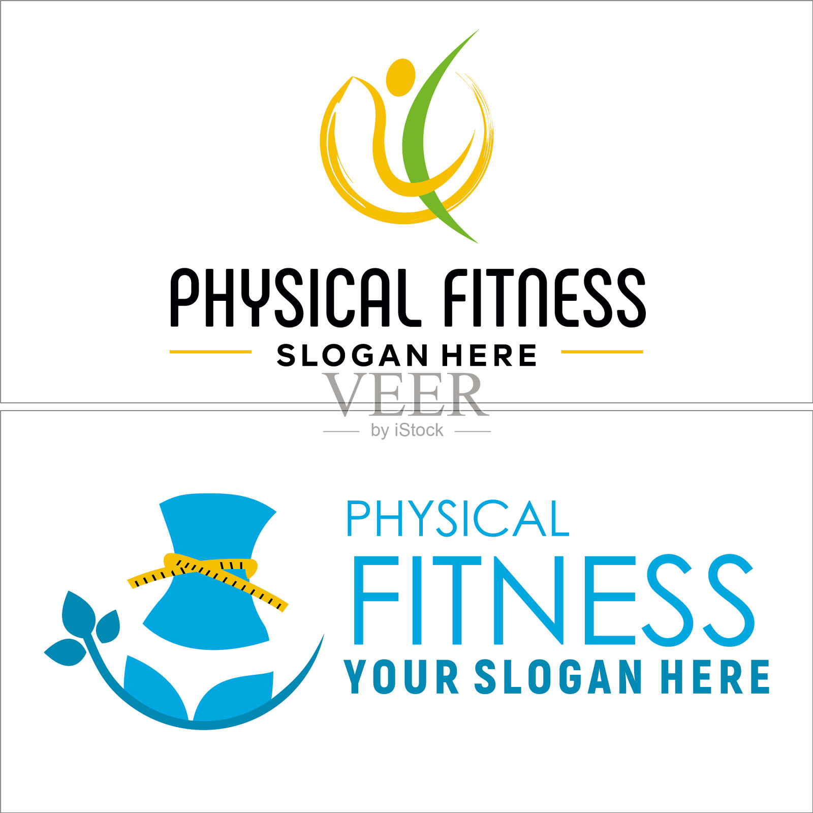 身体健康生活方式女性标志设计插画图片素材