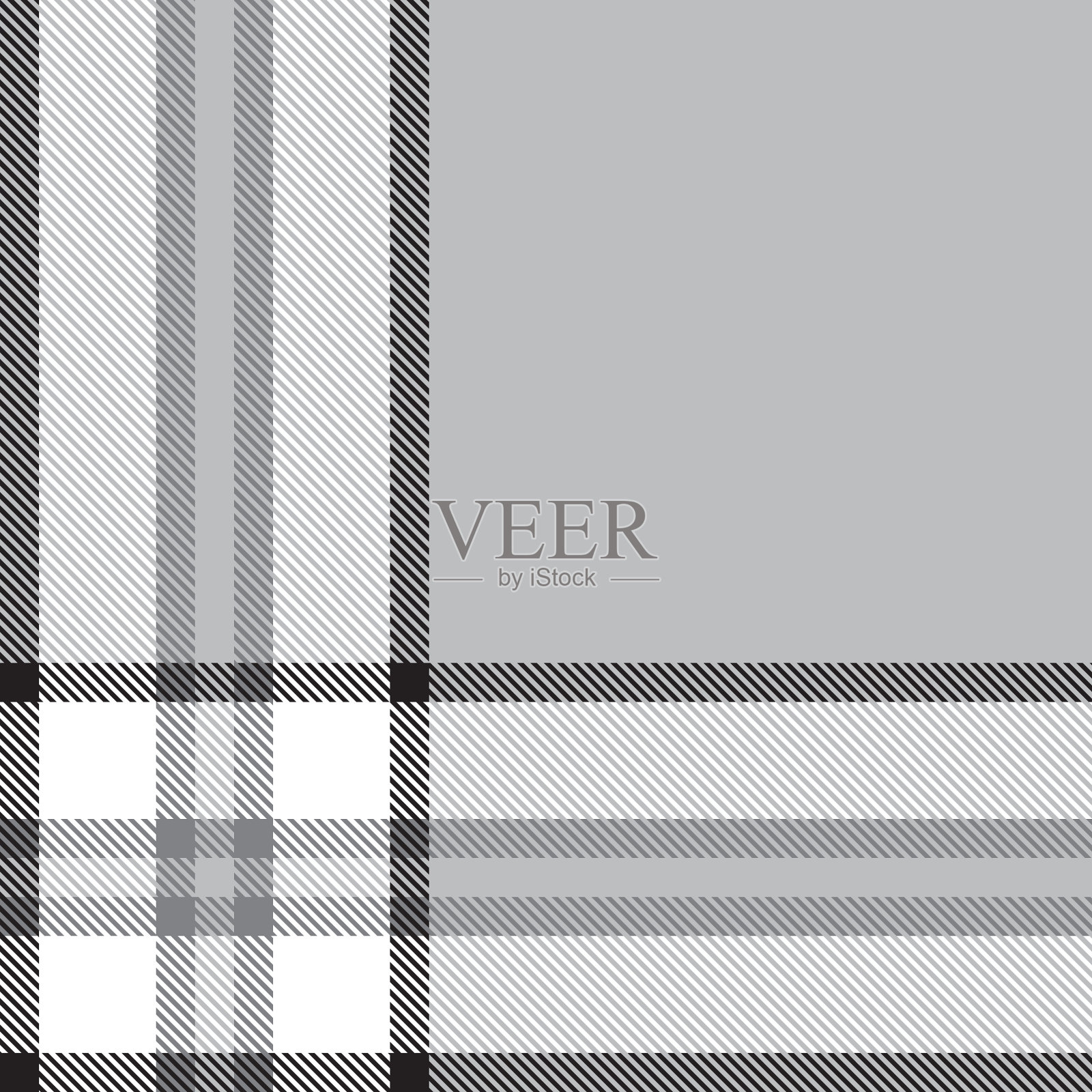 黑白不对称格子纹插画图片素材