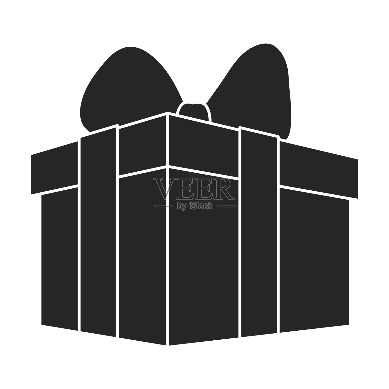 礼盒黑色的偶像孤立插画图片素材